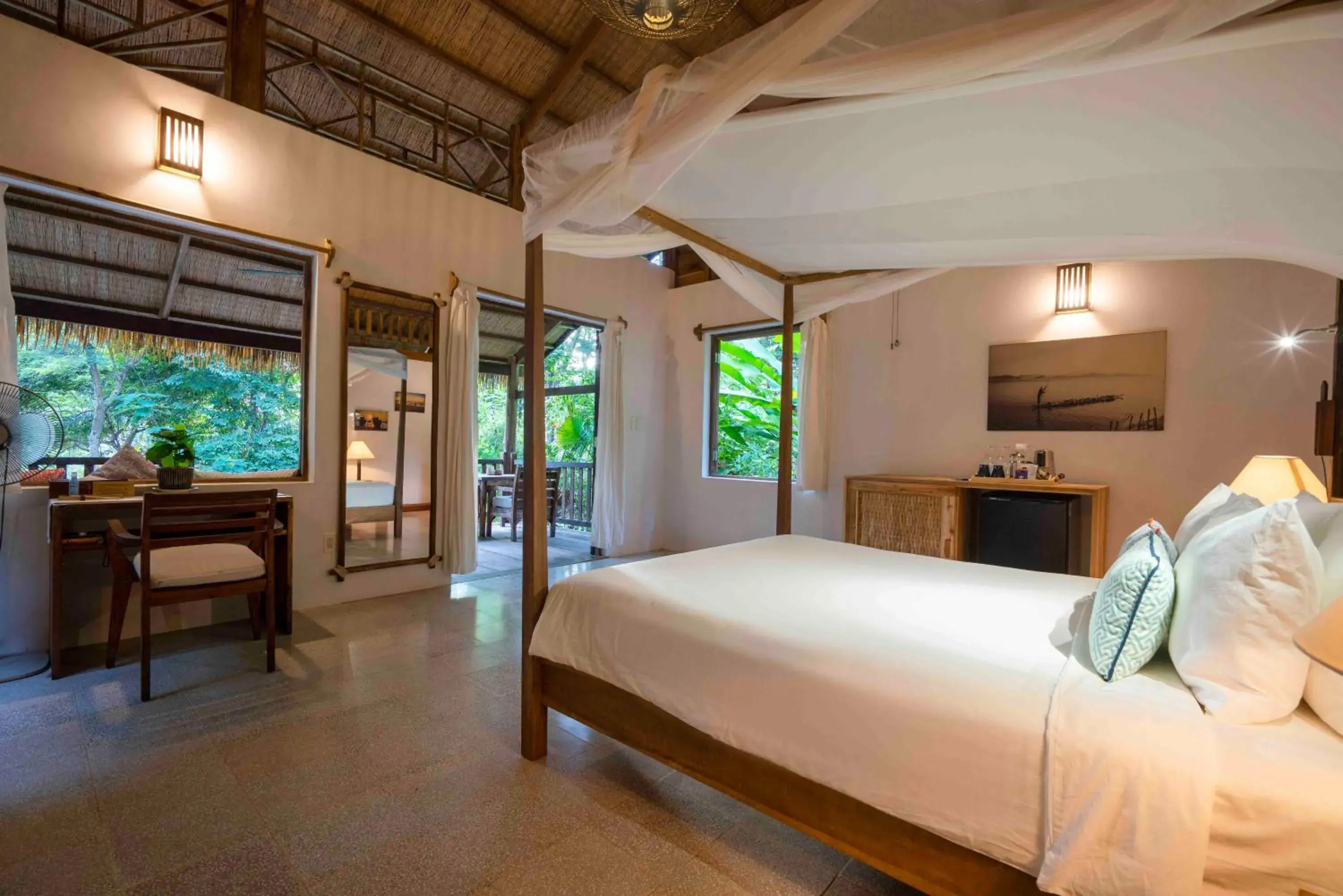 Bed in Mango Bay Resort