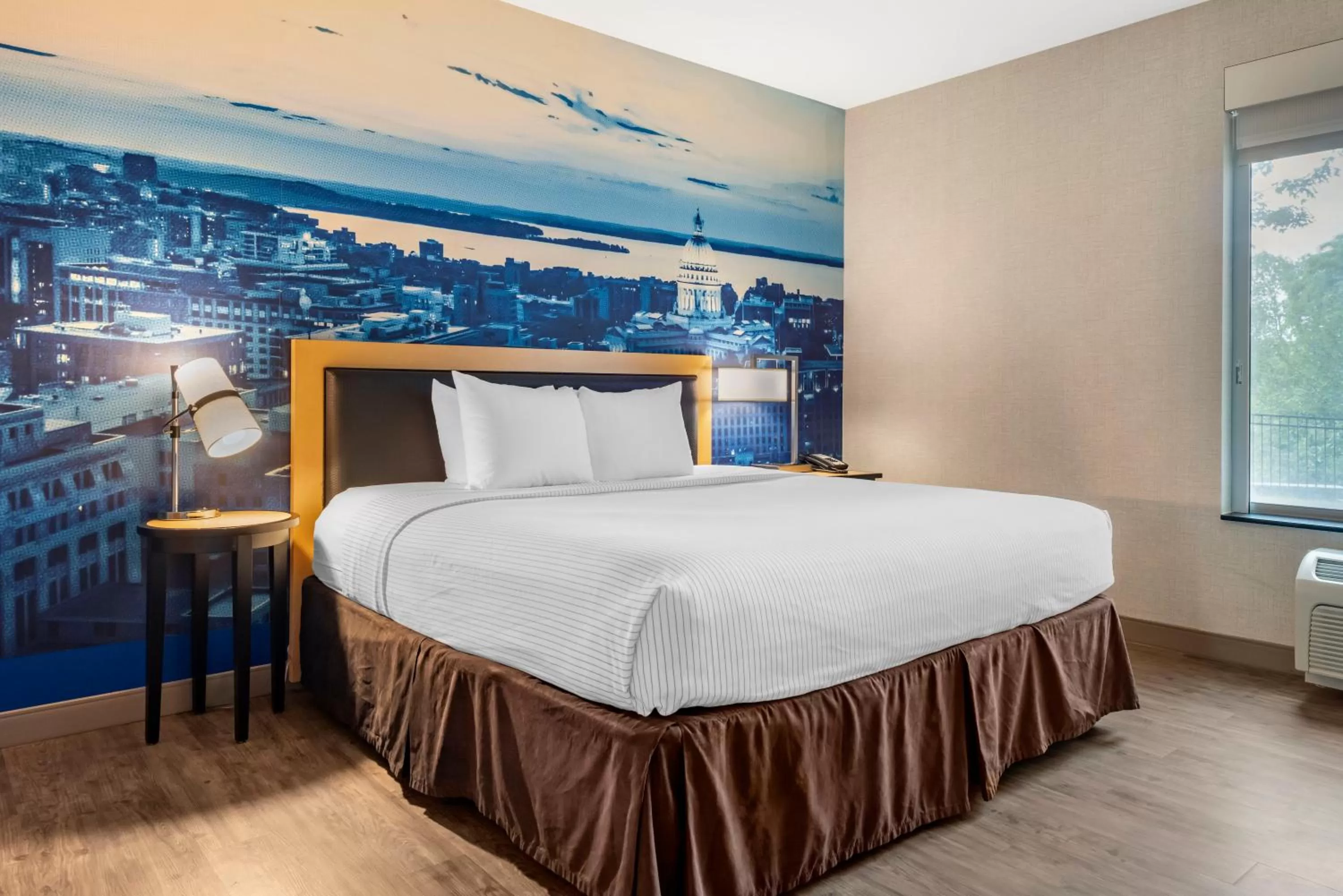 Bed in Cambria Hotel Madison East