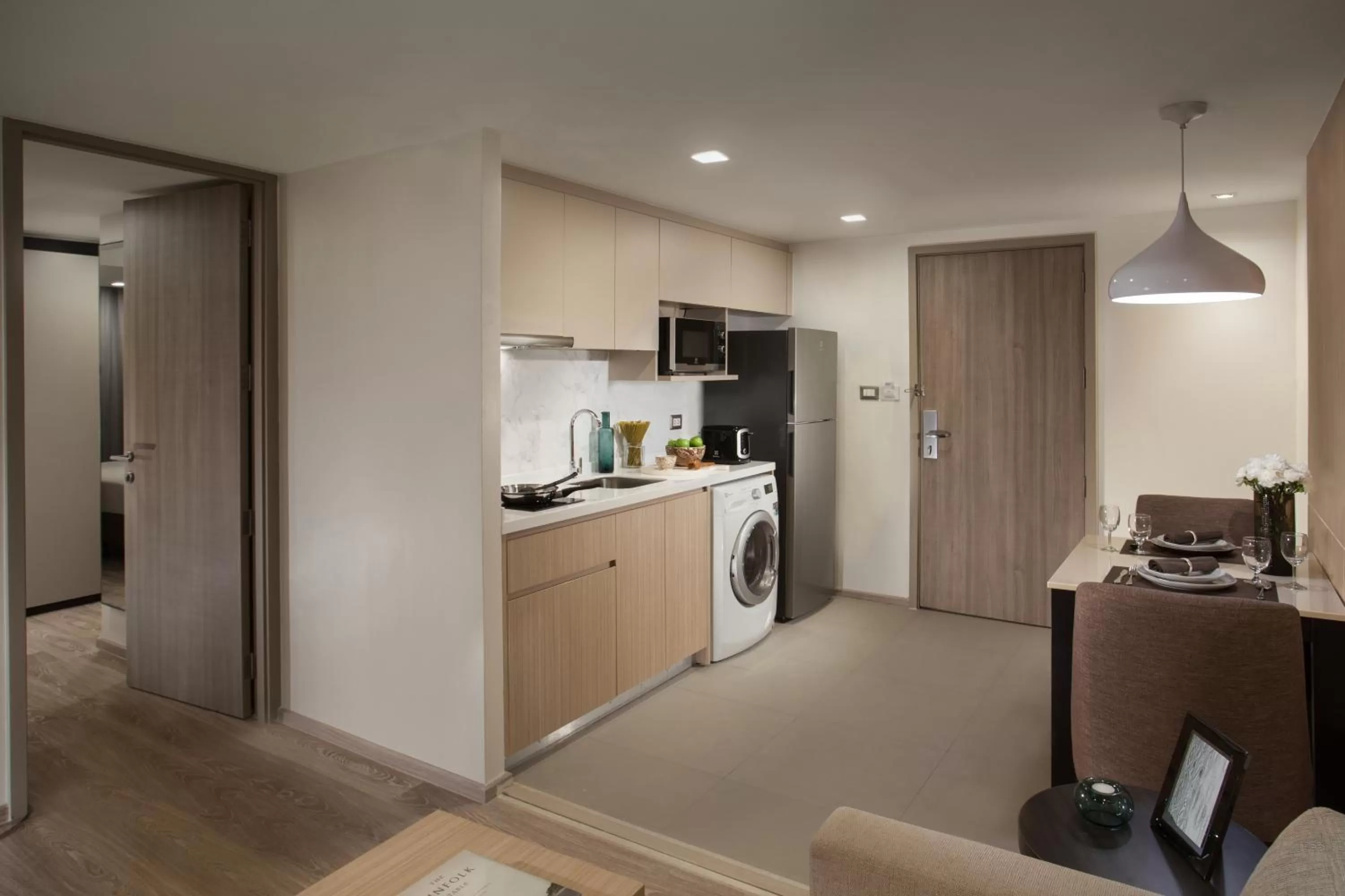 Kitchen or kitchenette in Somerset Ekamai Bangkok