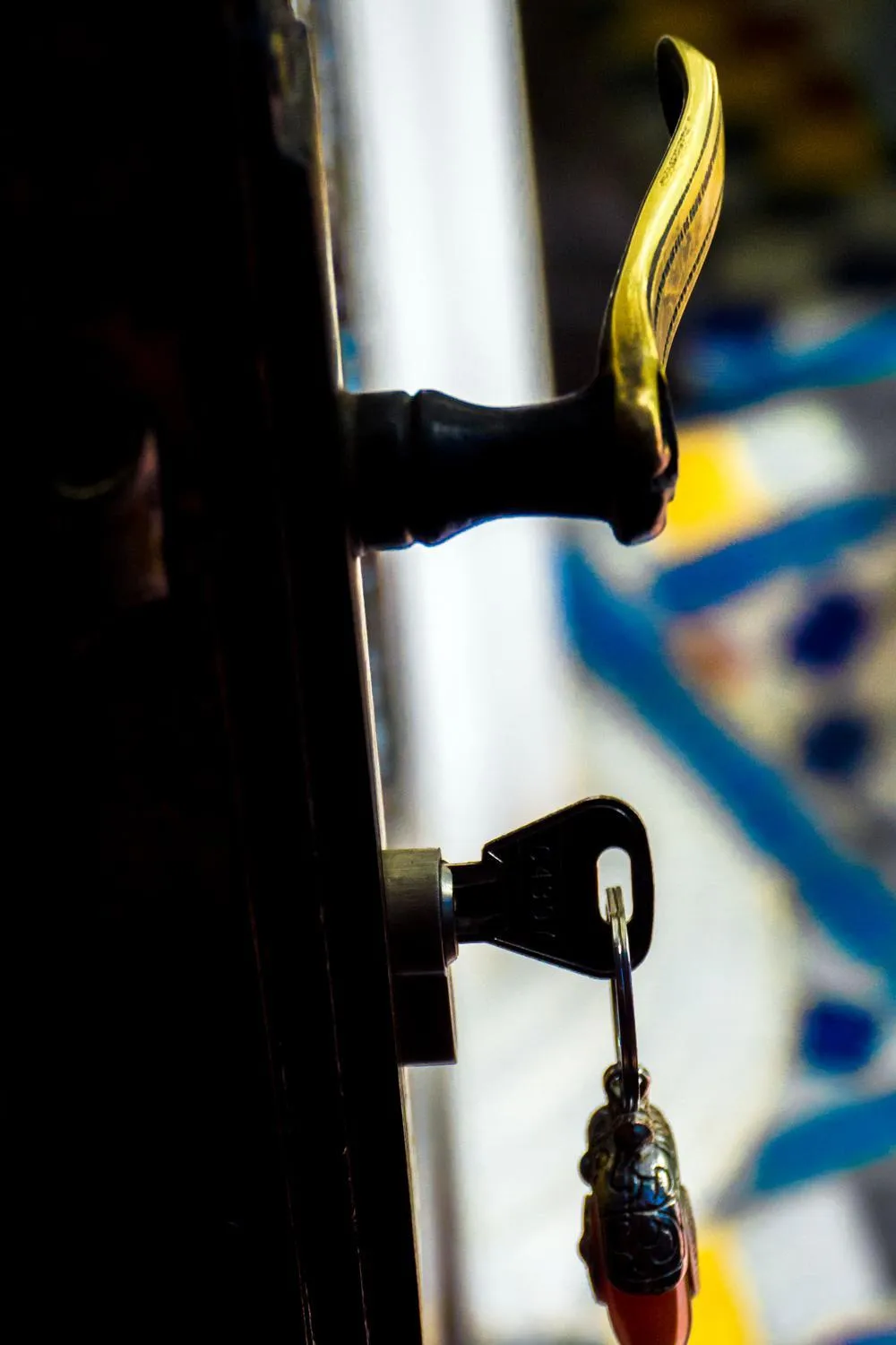 Decorative detail in Riad 58 Blu