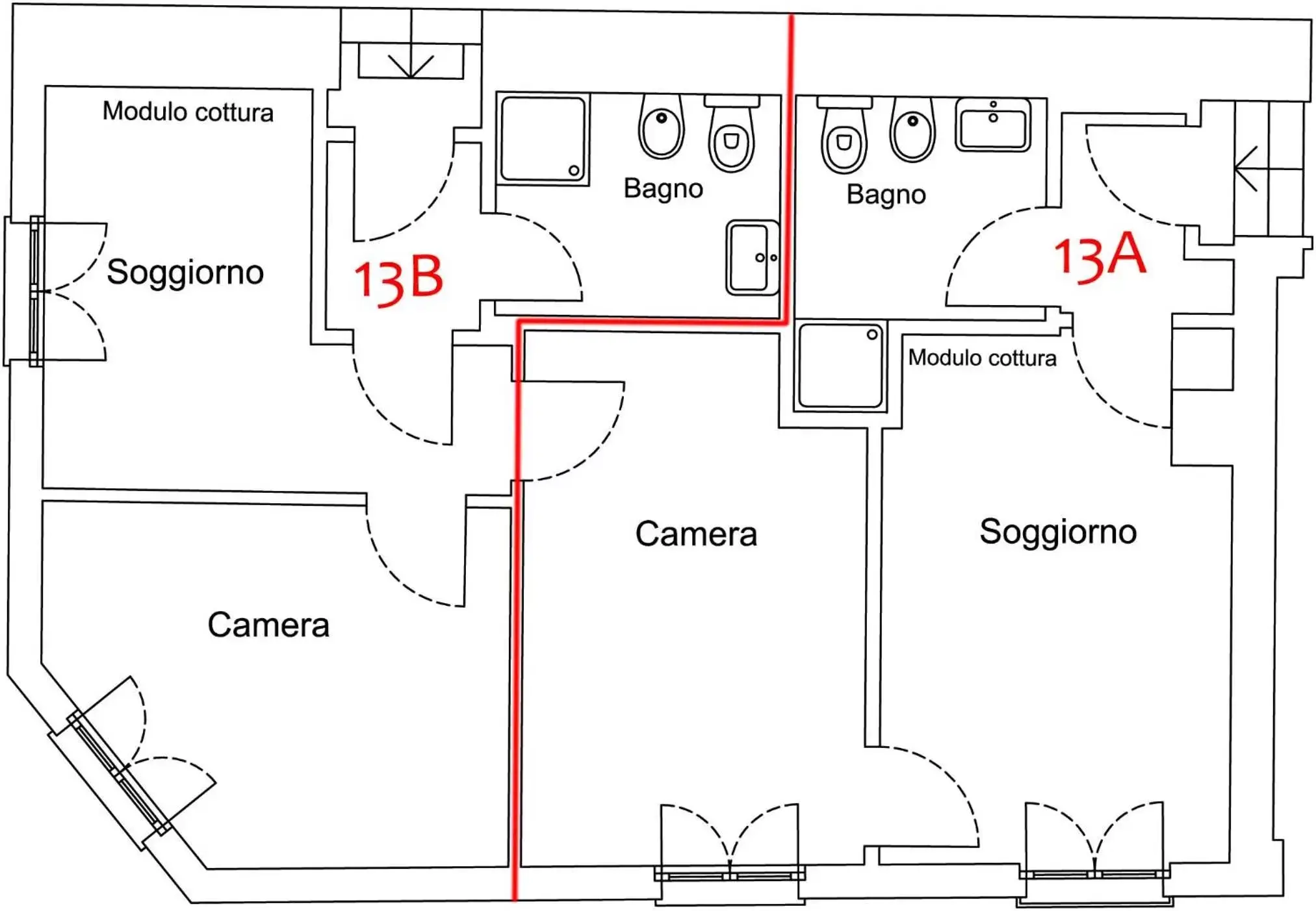 Floor Plan in Appartamenti Emmaus