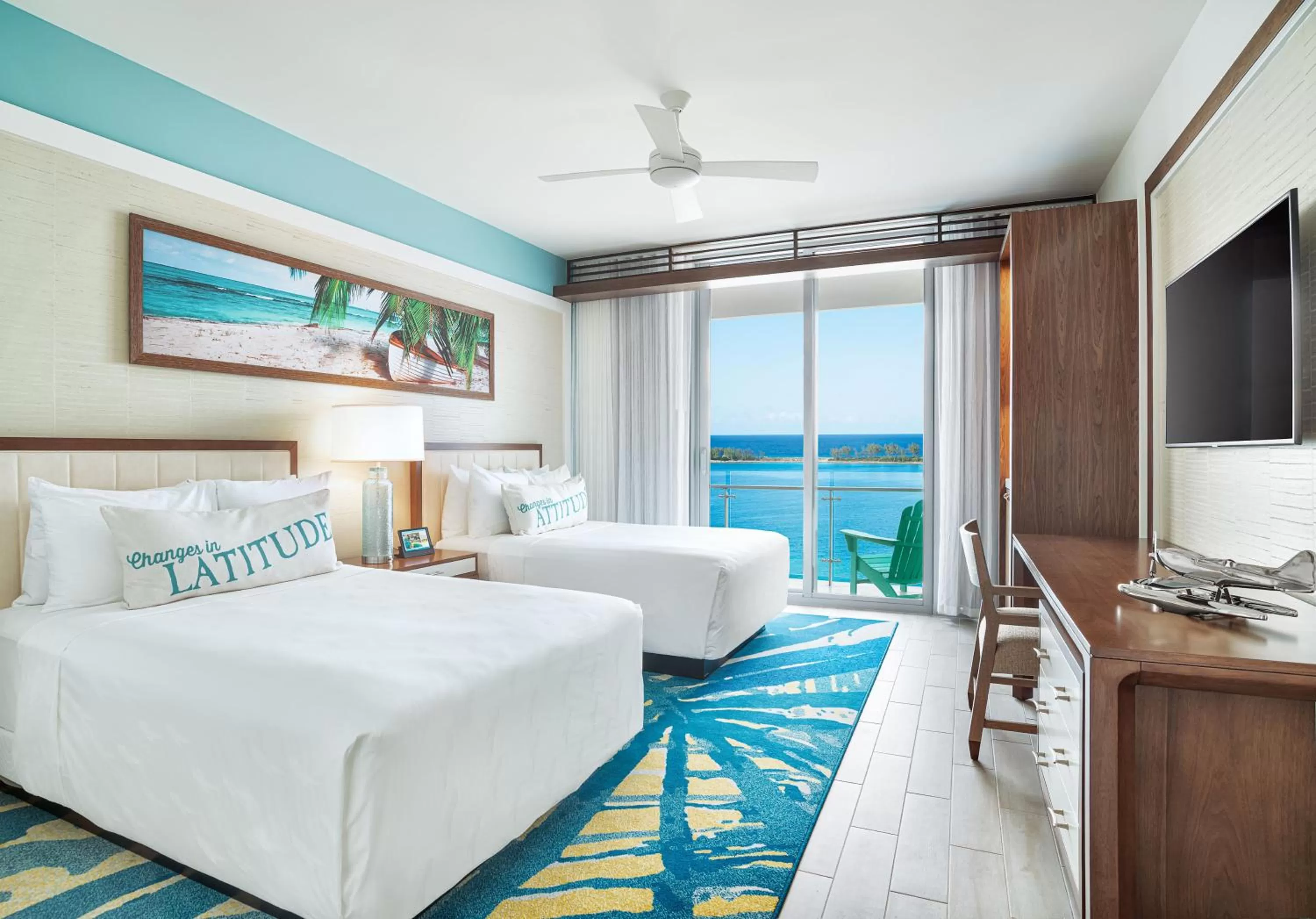 Sea view, Bed in Margaritaville Beach Resort Nassau