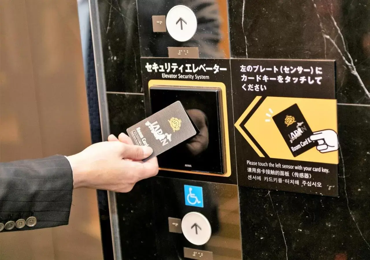 elevator, Logo/Certificate/Sign/Award in APA Hotel Yodoyabashi Kitahama Ekimae