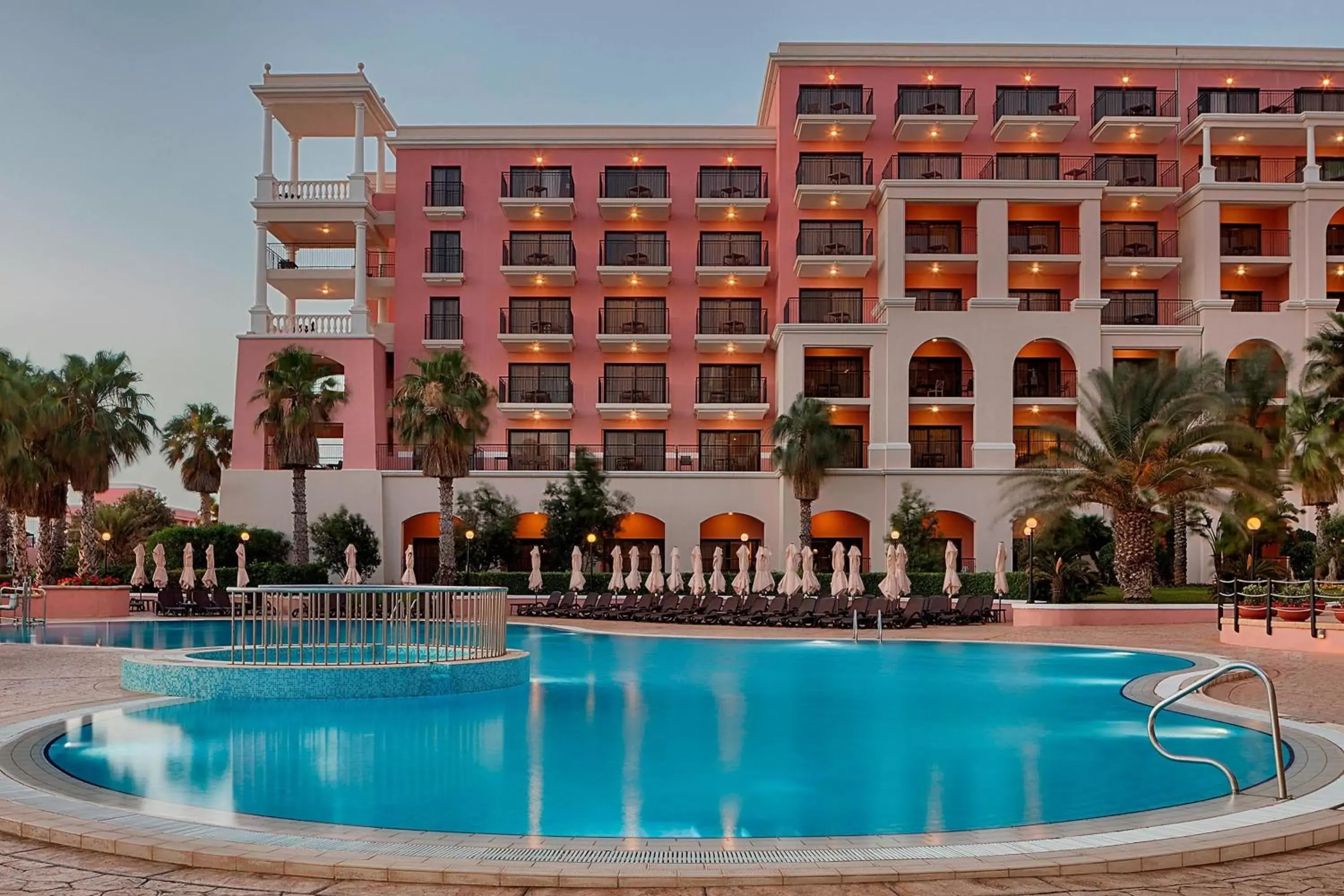 Swimming pool, Property Building in The Westin Dragonara Resort, Malta