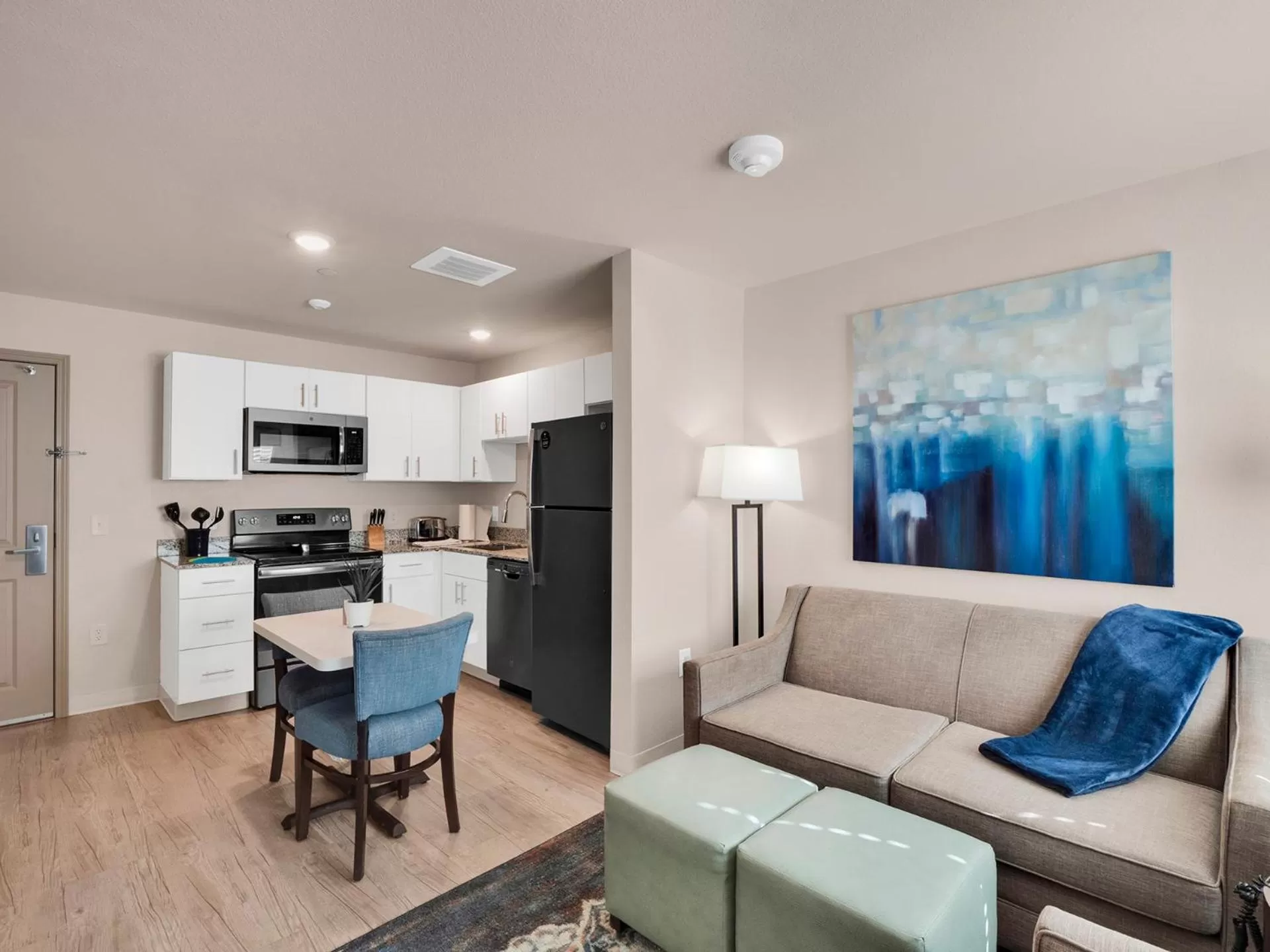 Living room in WaterWalk Extended Stay Raleigh Durham Research Triangle