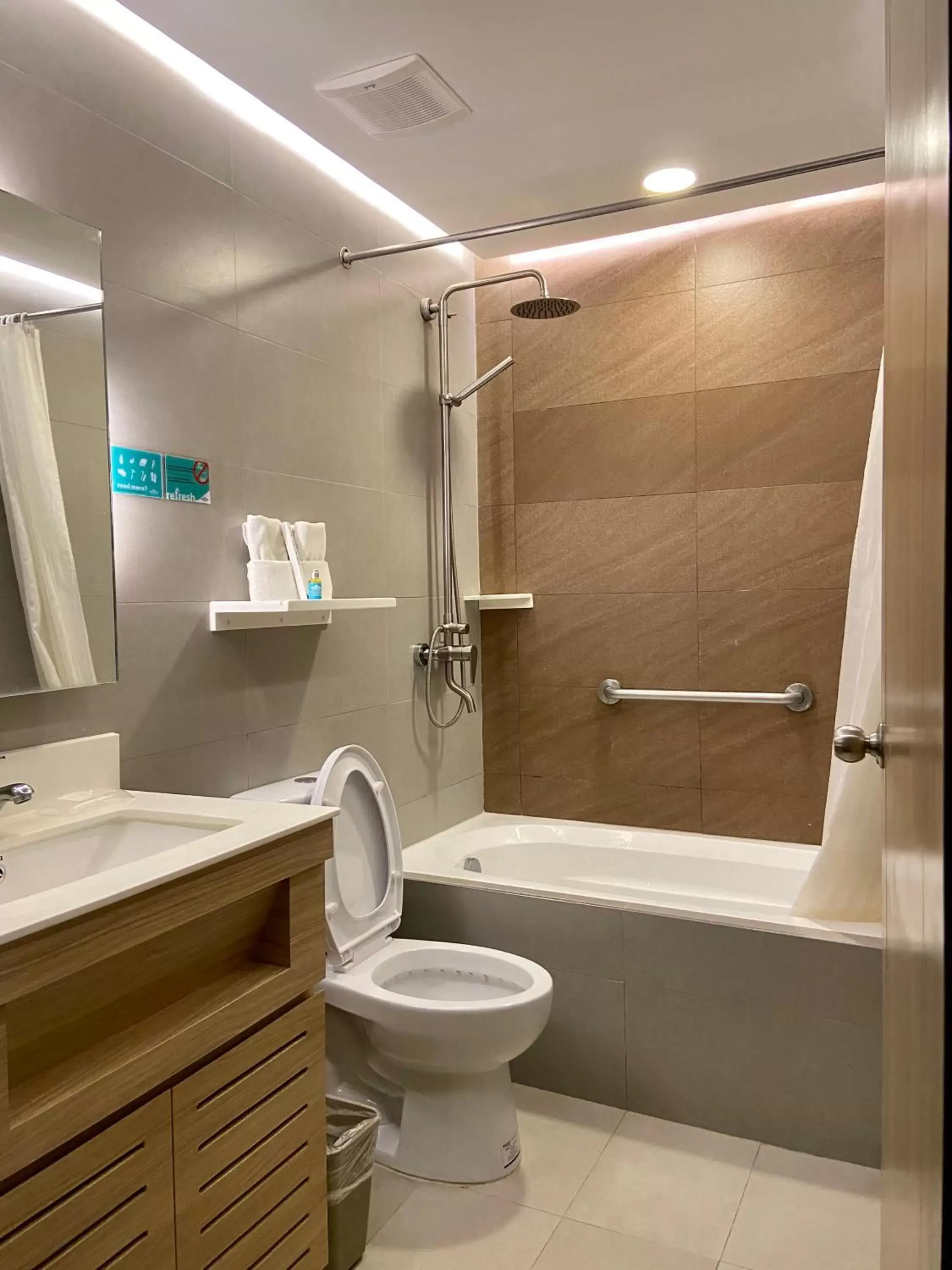 Bathroom in Microtel by Wyndham Tarlac