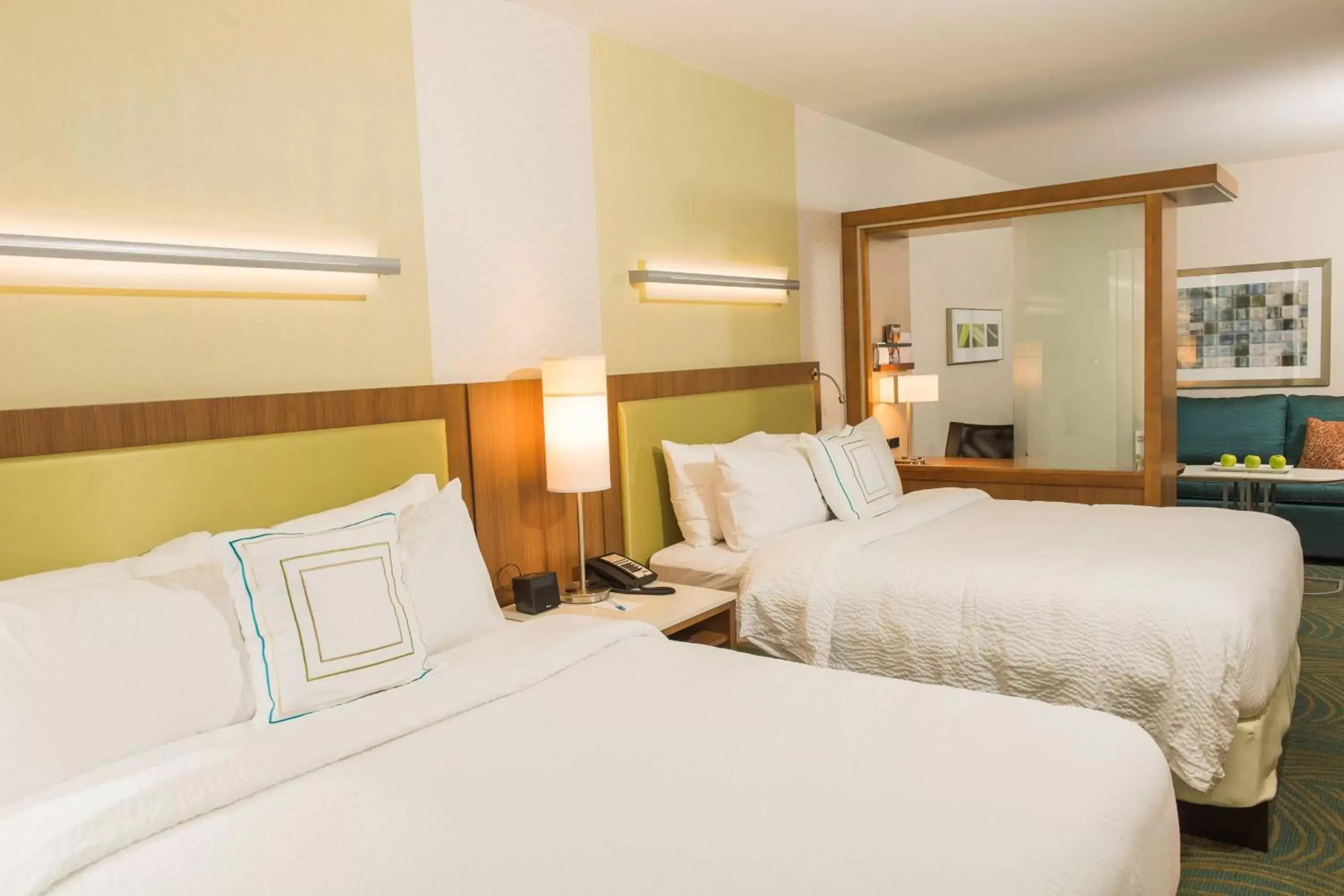 Bedroom, Bed in SpringHill Suites by Marriott Buffalo Airport