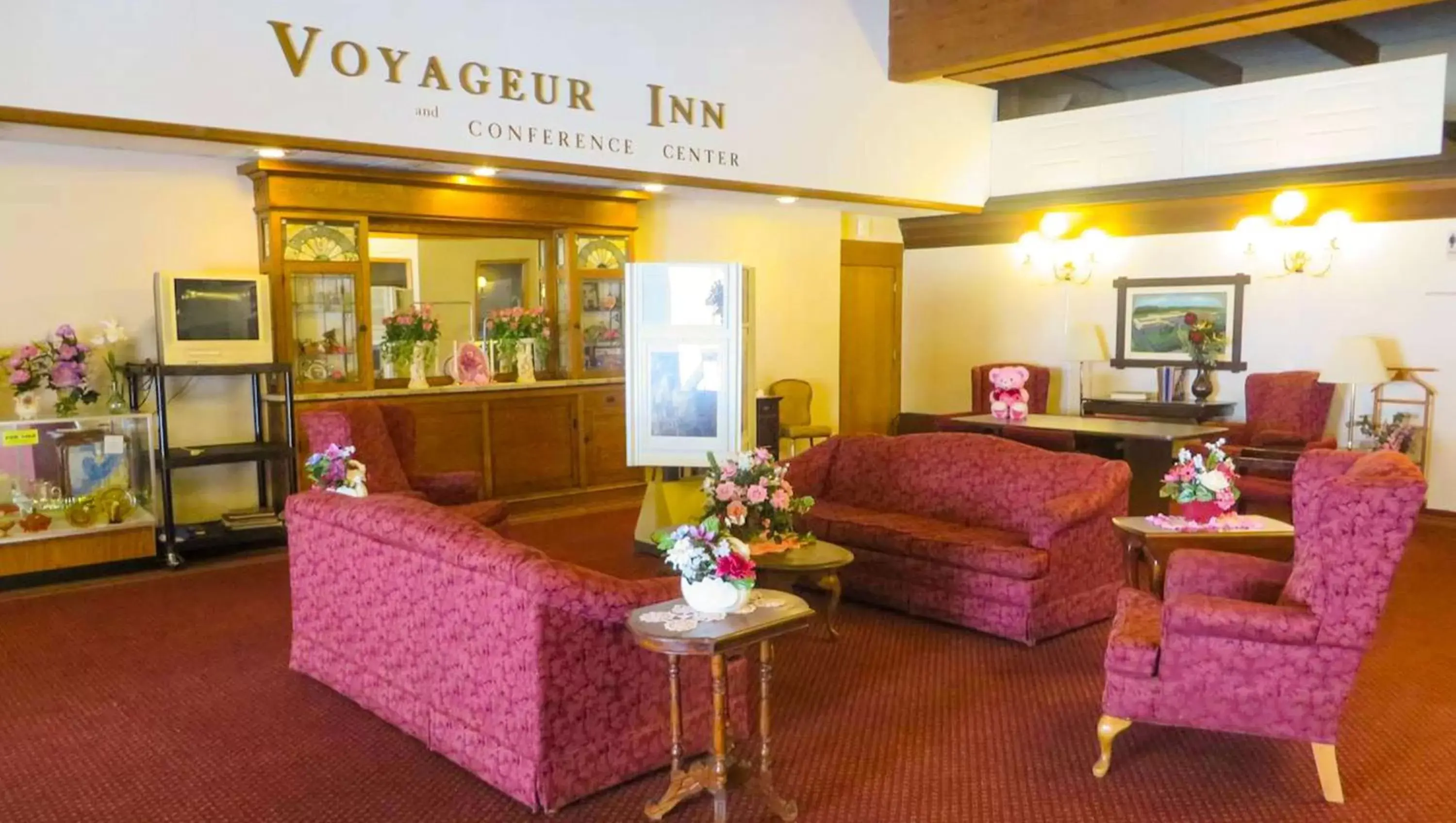 Lobby or reception in Voyageur Inn and Conference Center