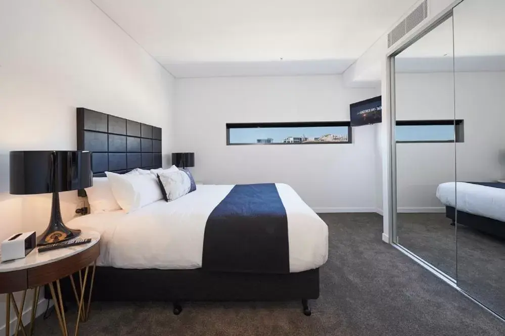 Bed in Silkari Suites at Chatswood