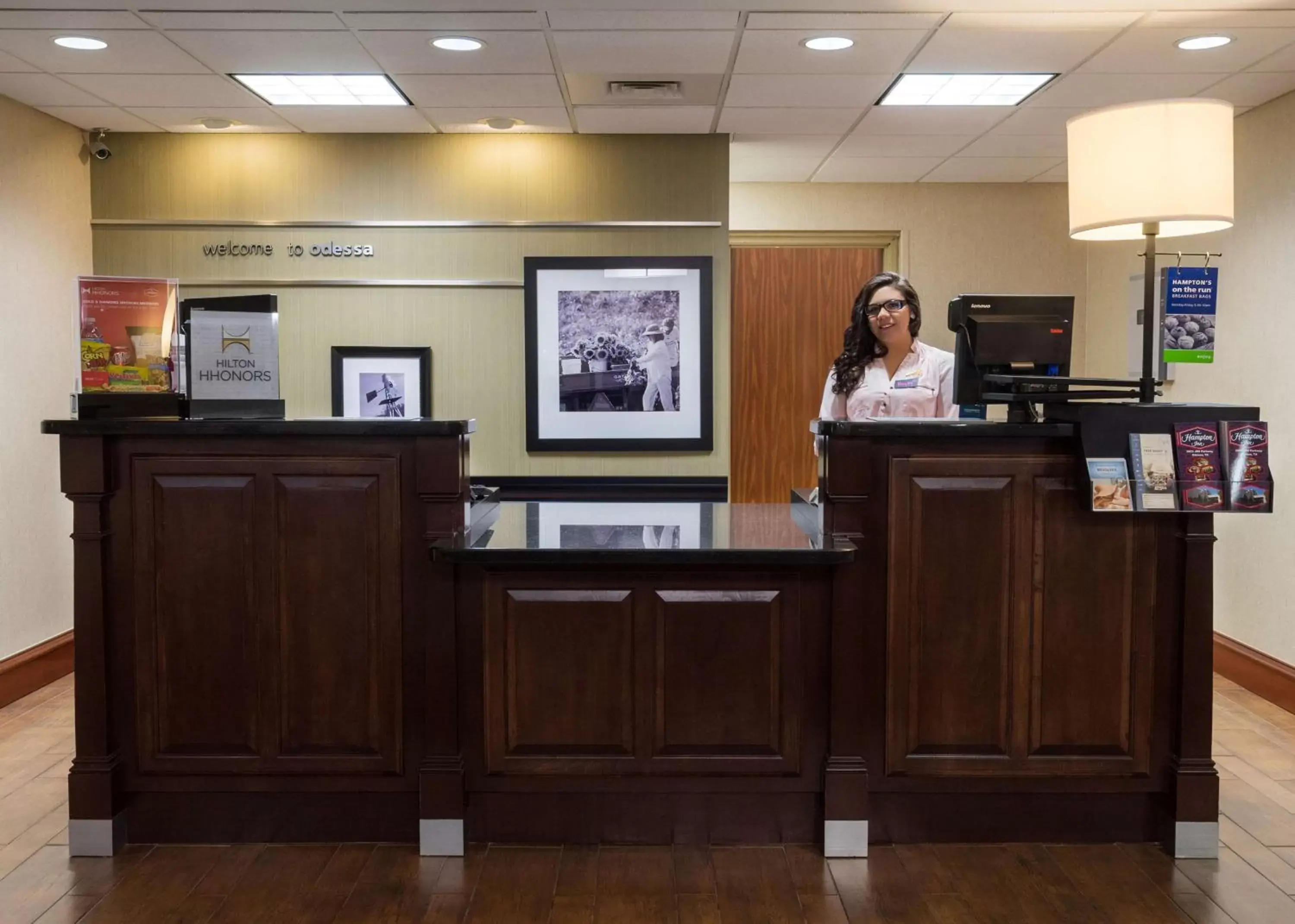 Lobby or reception in Hampton Inn by Hilton Odessa Lobby or reception in Hampton Inn by Hilton Odessa