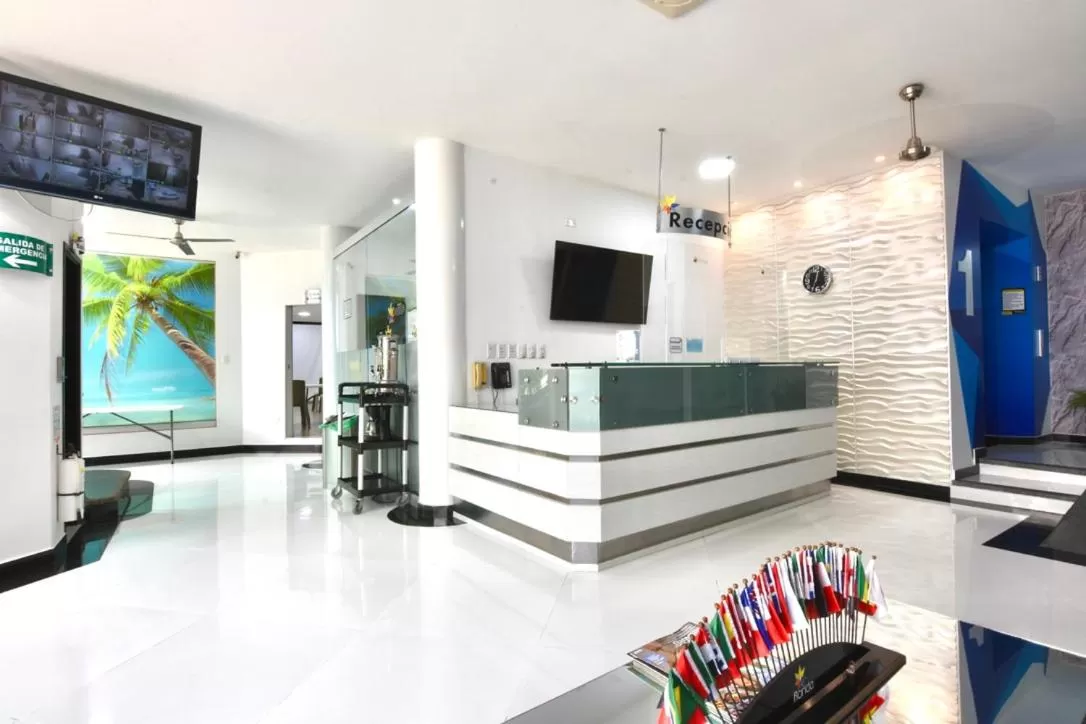 Communal lounge/ TV room in Hotel Florida Sincelejo