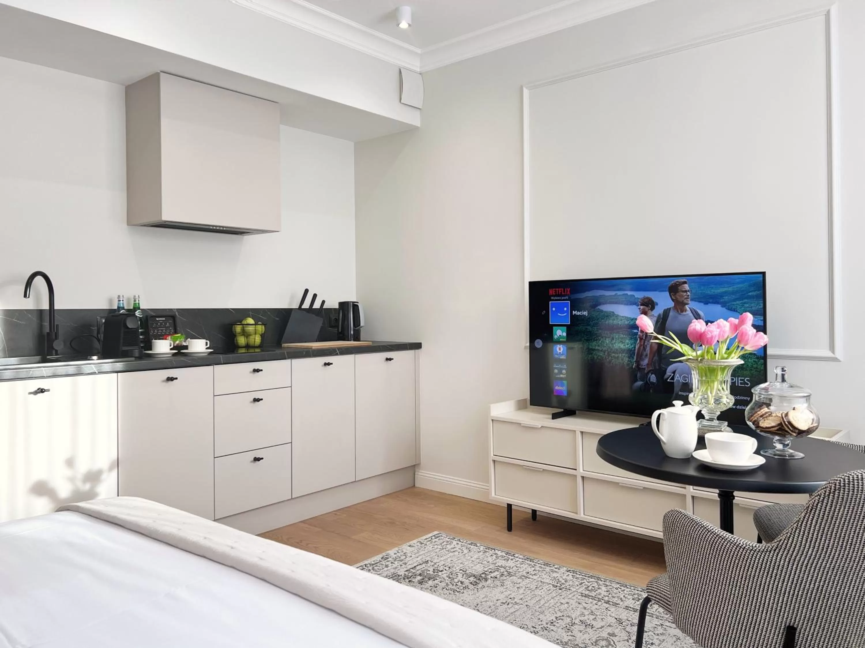 Bed in Kurkowa Apartments