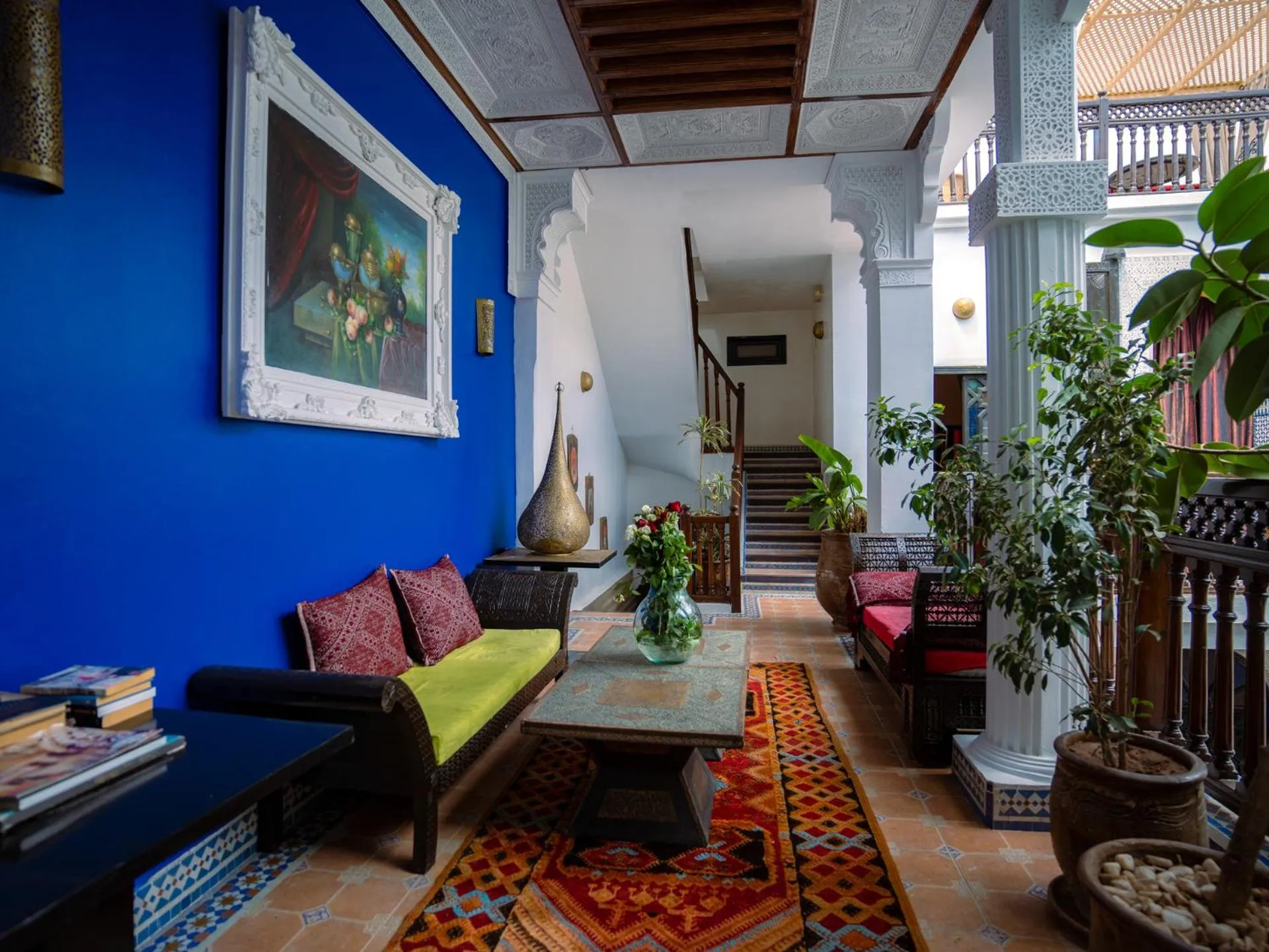 Seating area in Riad 58 Blu