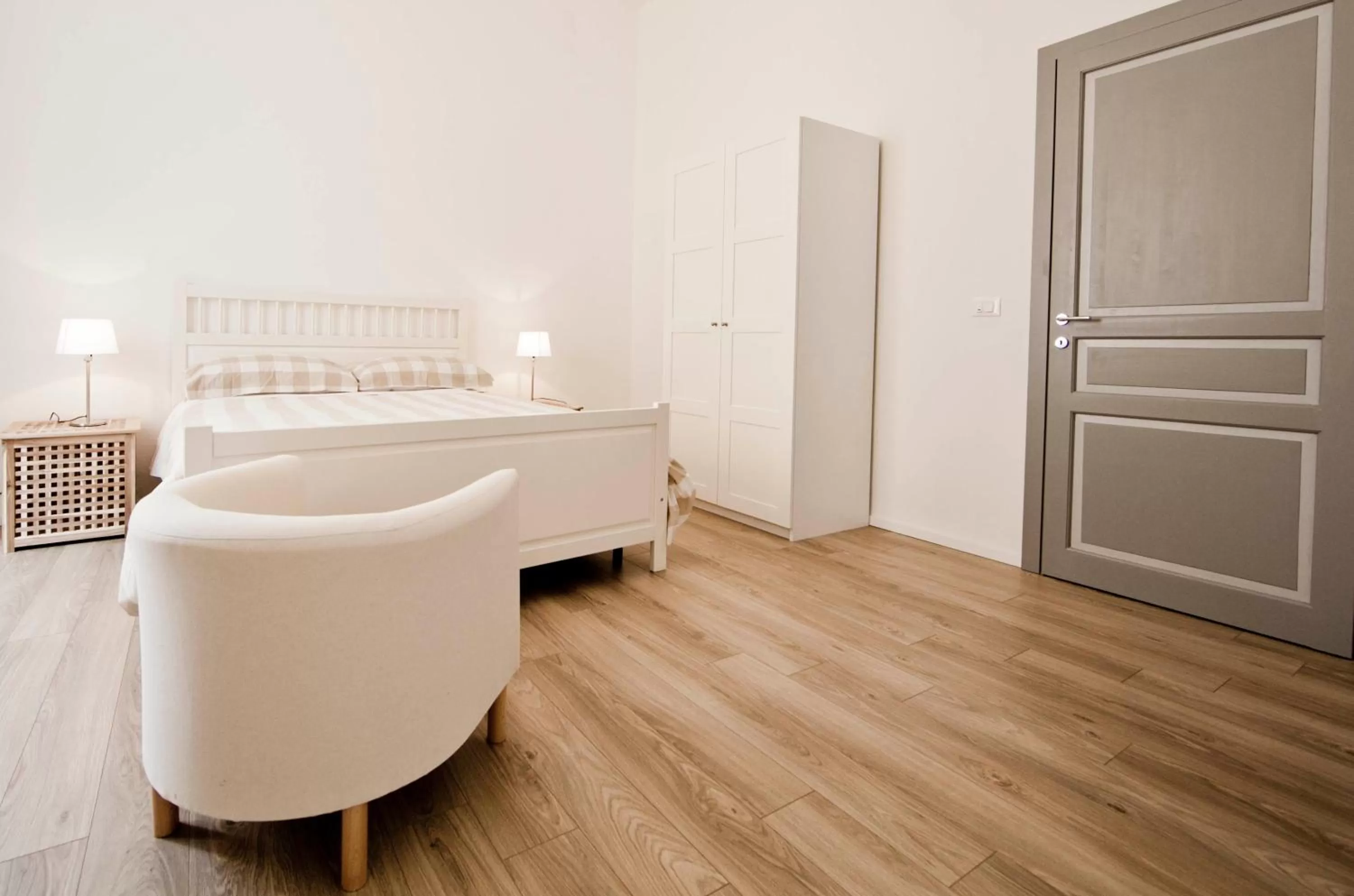 View (from property/room), Bed in B&B Barone Sieri Pepoli