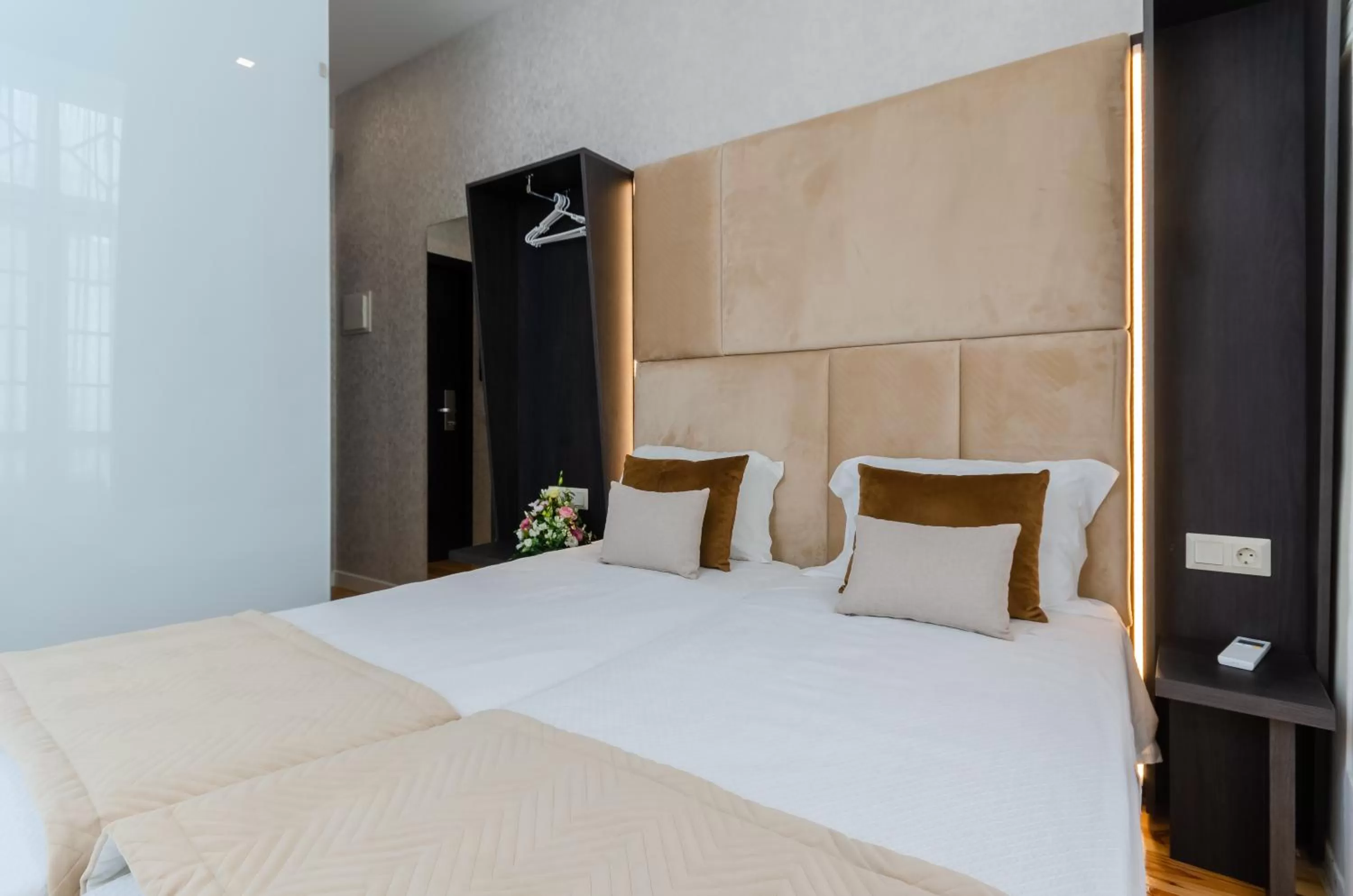 Bed in Hotel Duas Nações