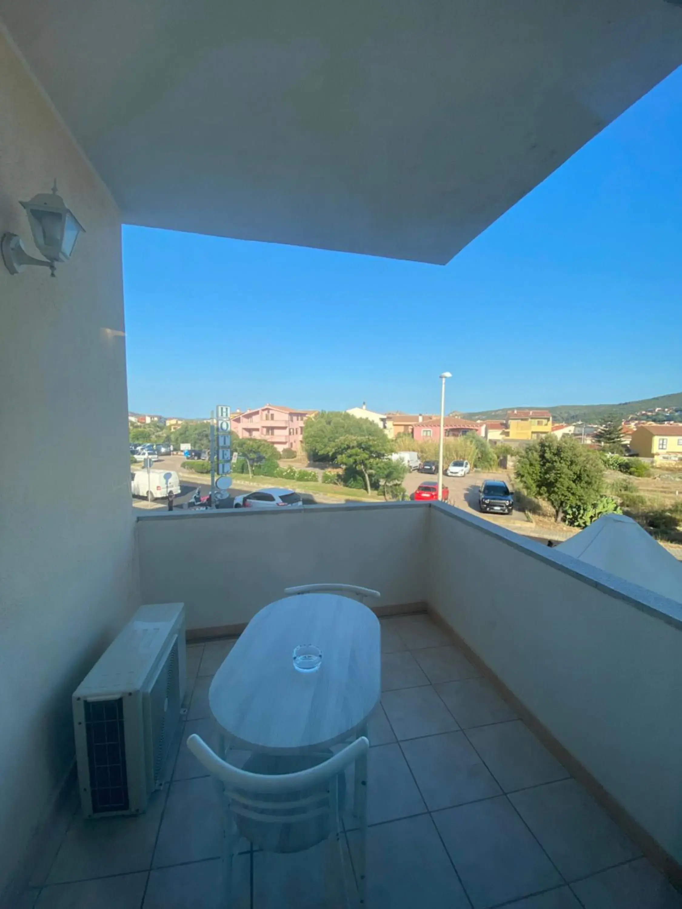 Bathroom, Balcony/Terrace in Palau City Hotel