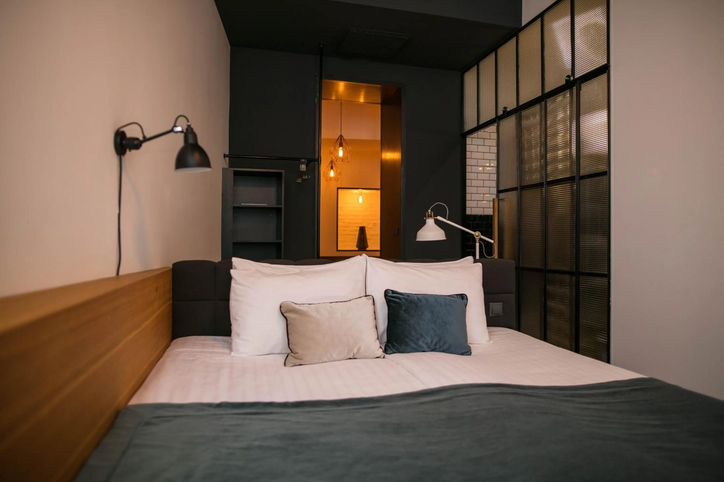 Bed in Hotel Rum Budapest