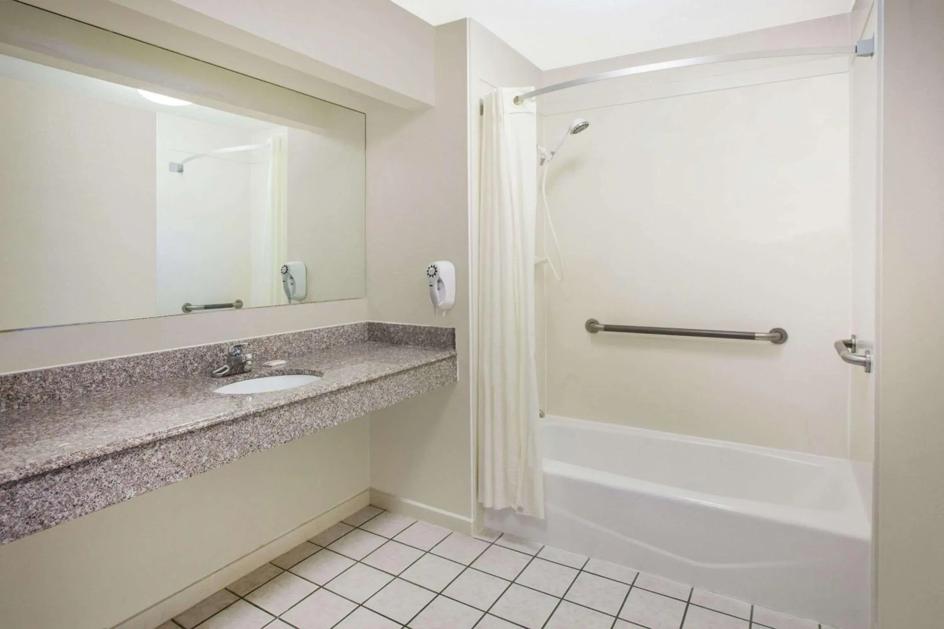 Bathroom in Super 8 by Wyndham Cabot