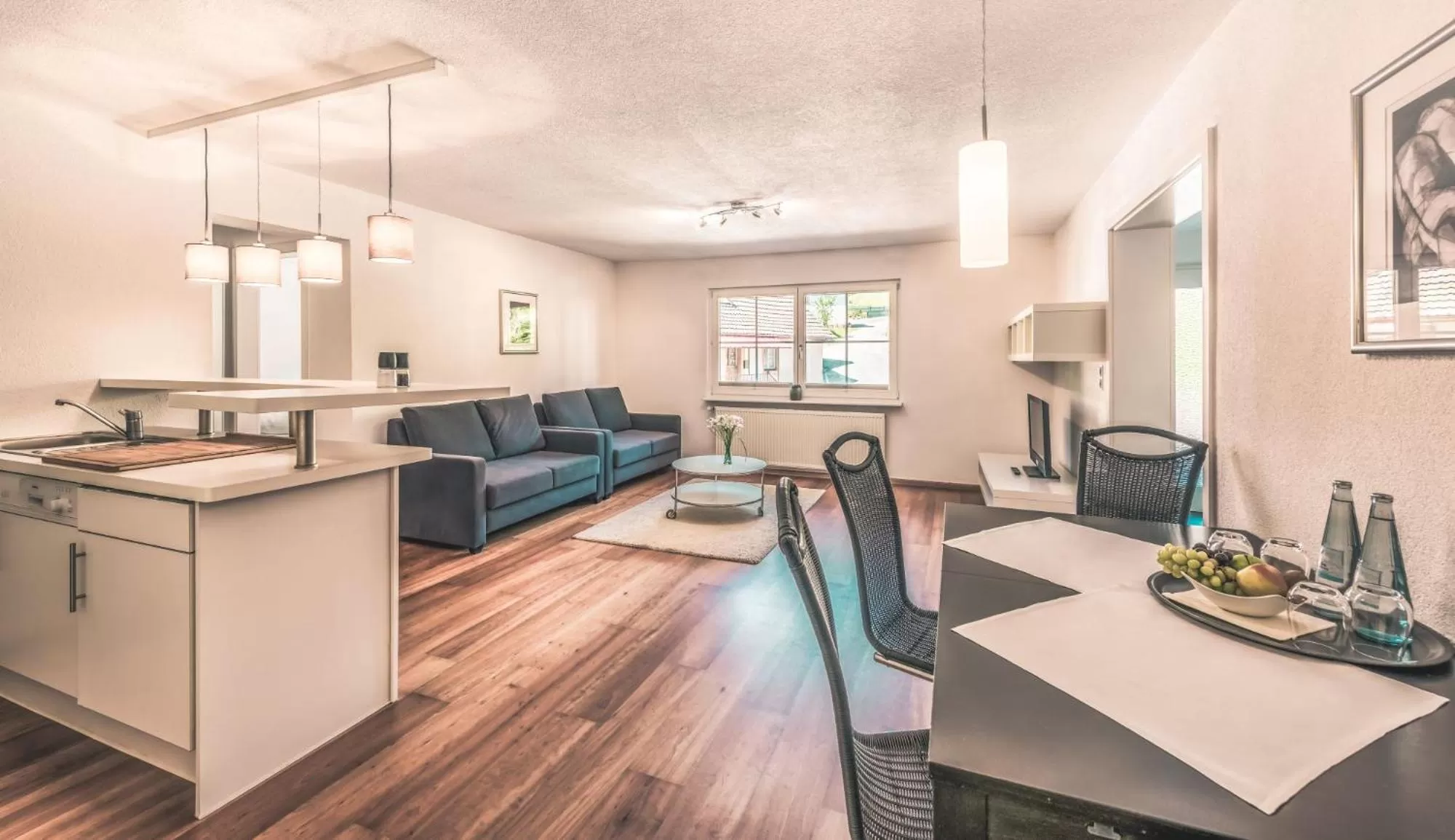 Kitchen or kitchenette in Wohlfühlhotel Landmann