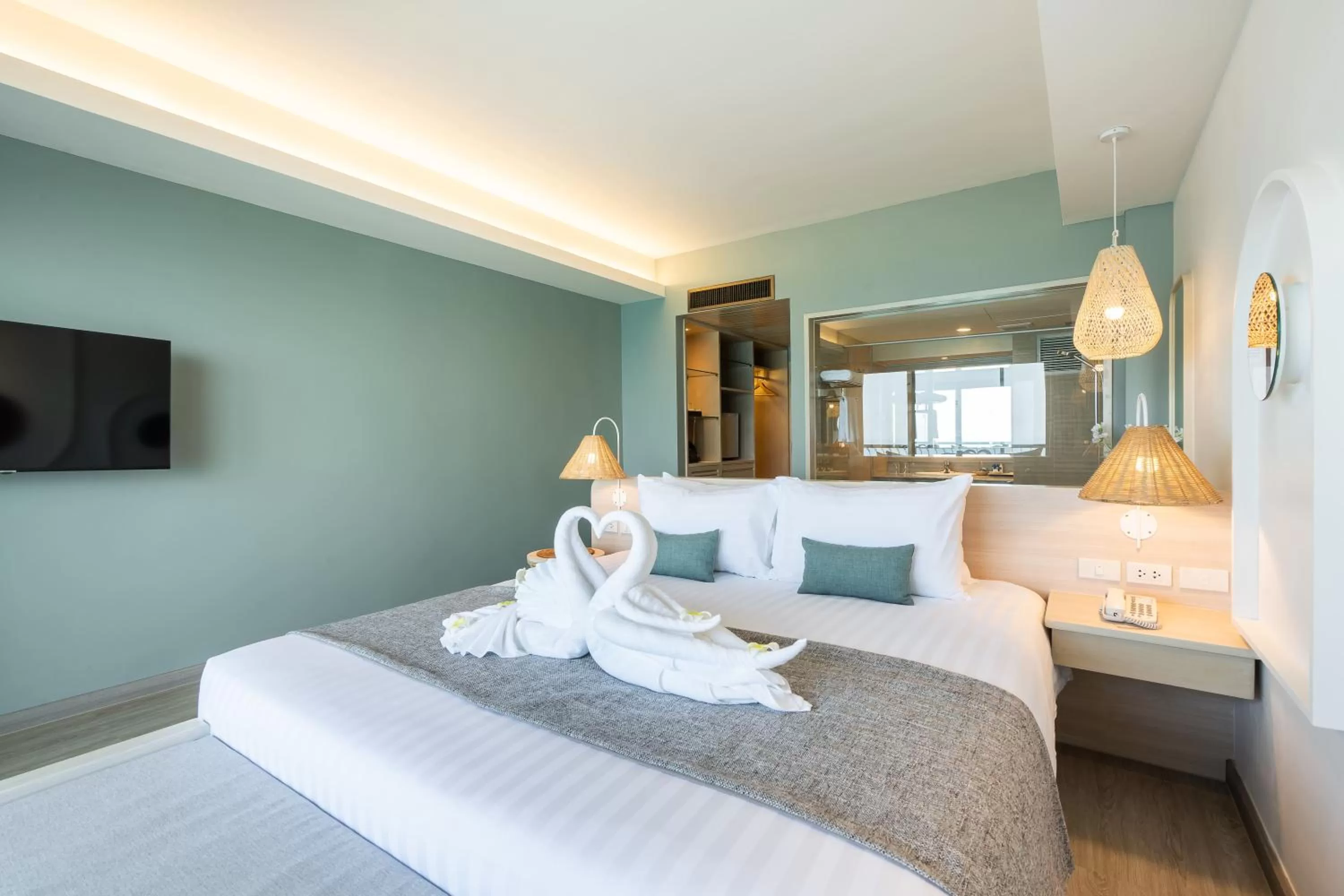 Bed in Cosy Beach Hotel - SHA Extra Plus