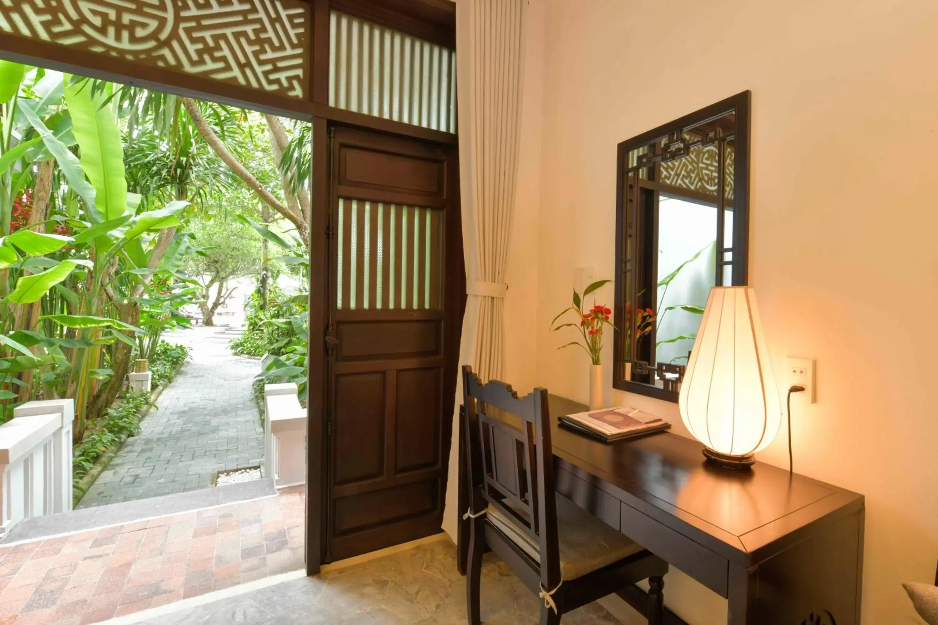 Patio, TV/Entertainment Center in Hoi An Ancient House Resort & Spa