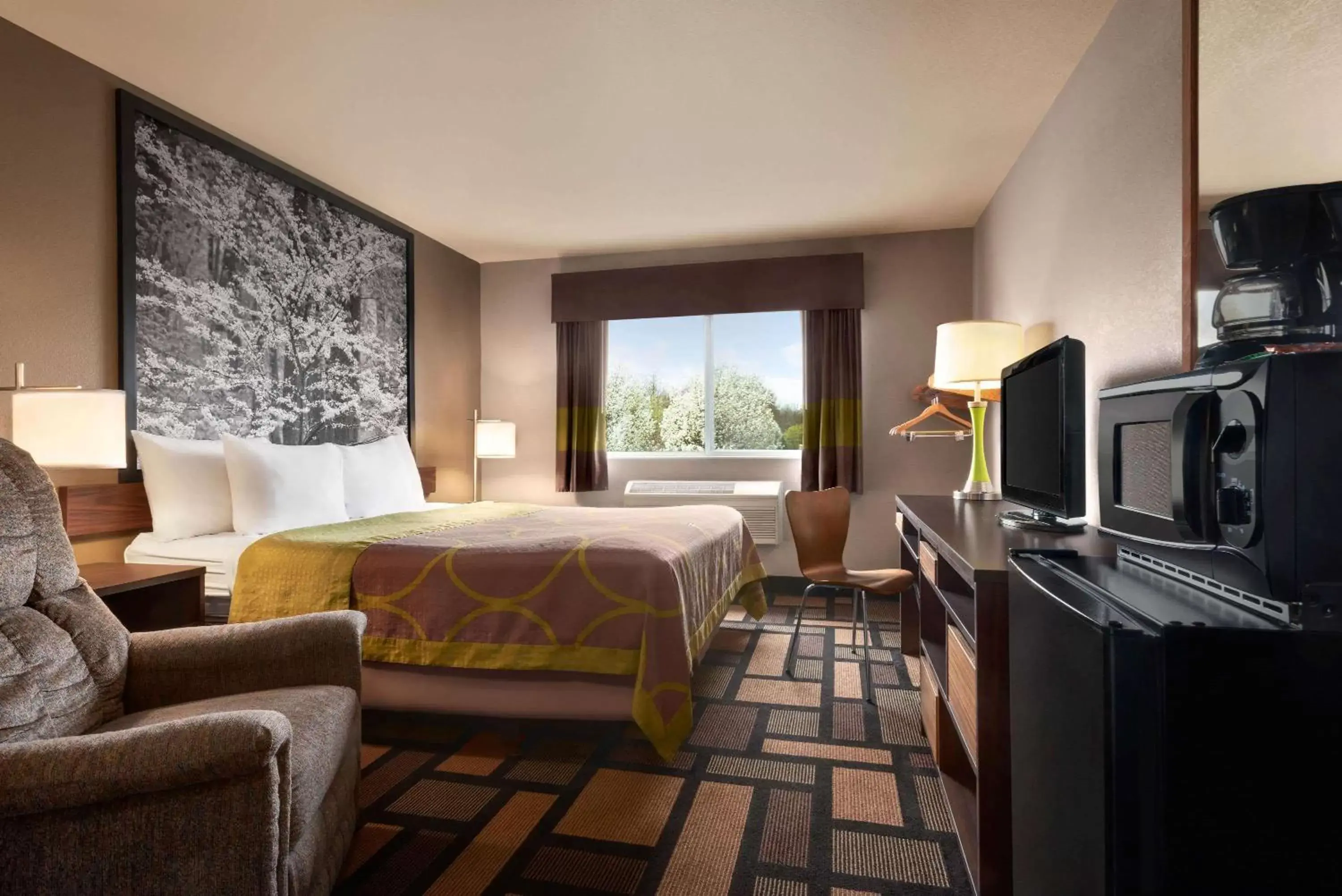 Photo of the whole room, Bed in Super 8 by Wyndham Akron S/Green/Uniontown OH Photo of the whole room, Bed in Super 8 by Wyndham Akron S/Green/Uniontown OH