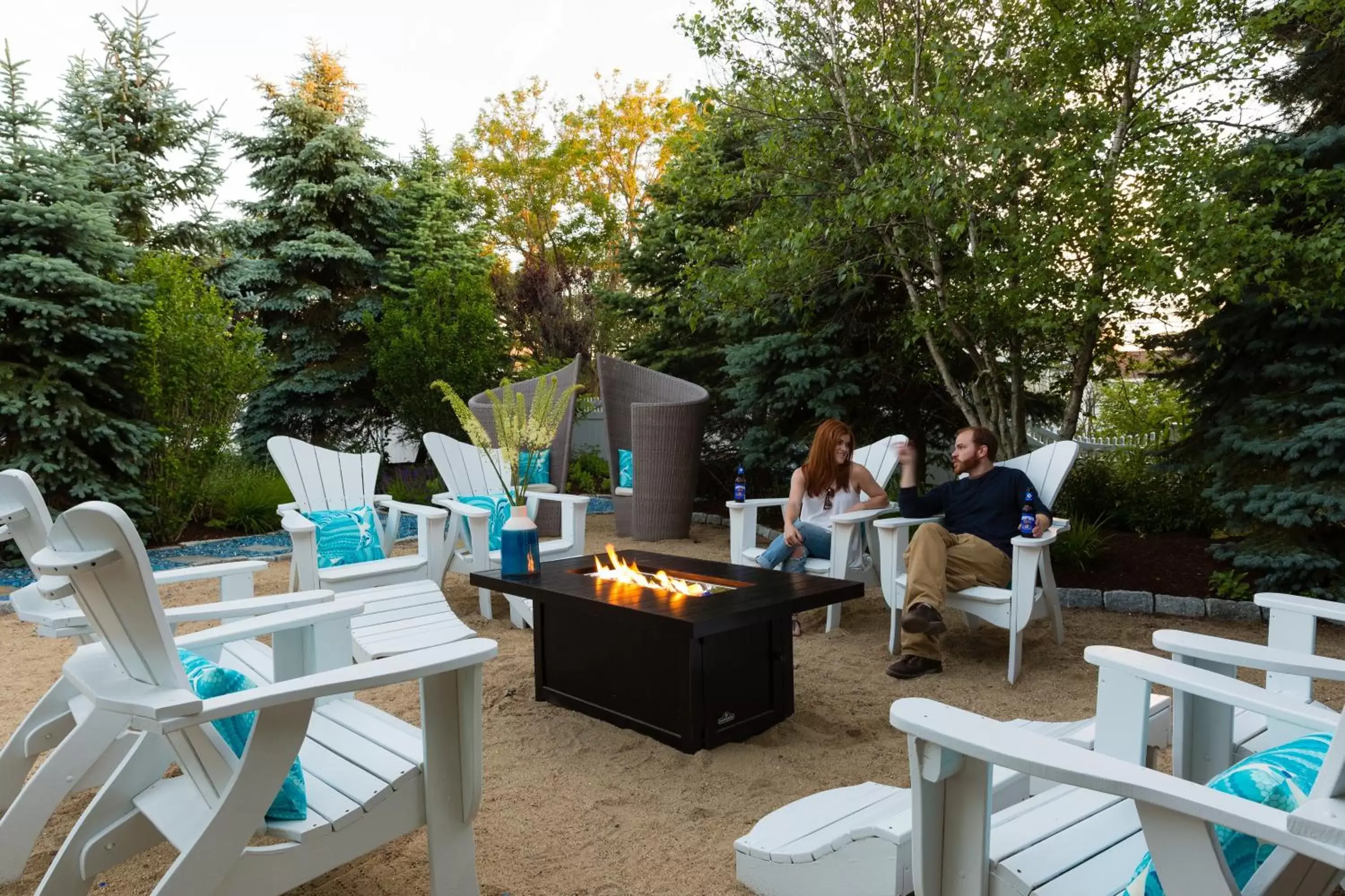 Patio in Blue - Inn on the Beach