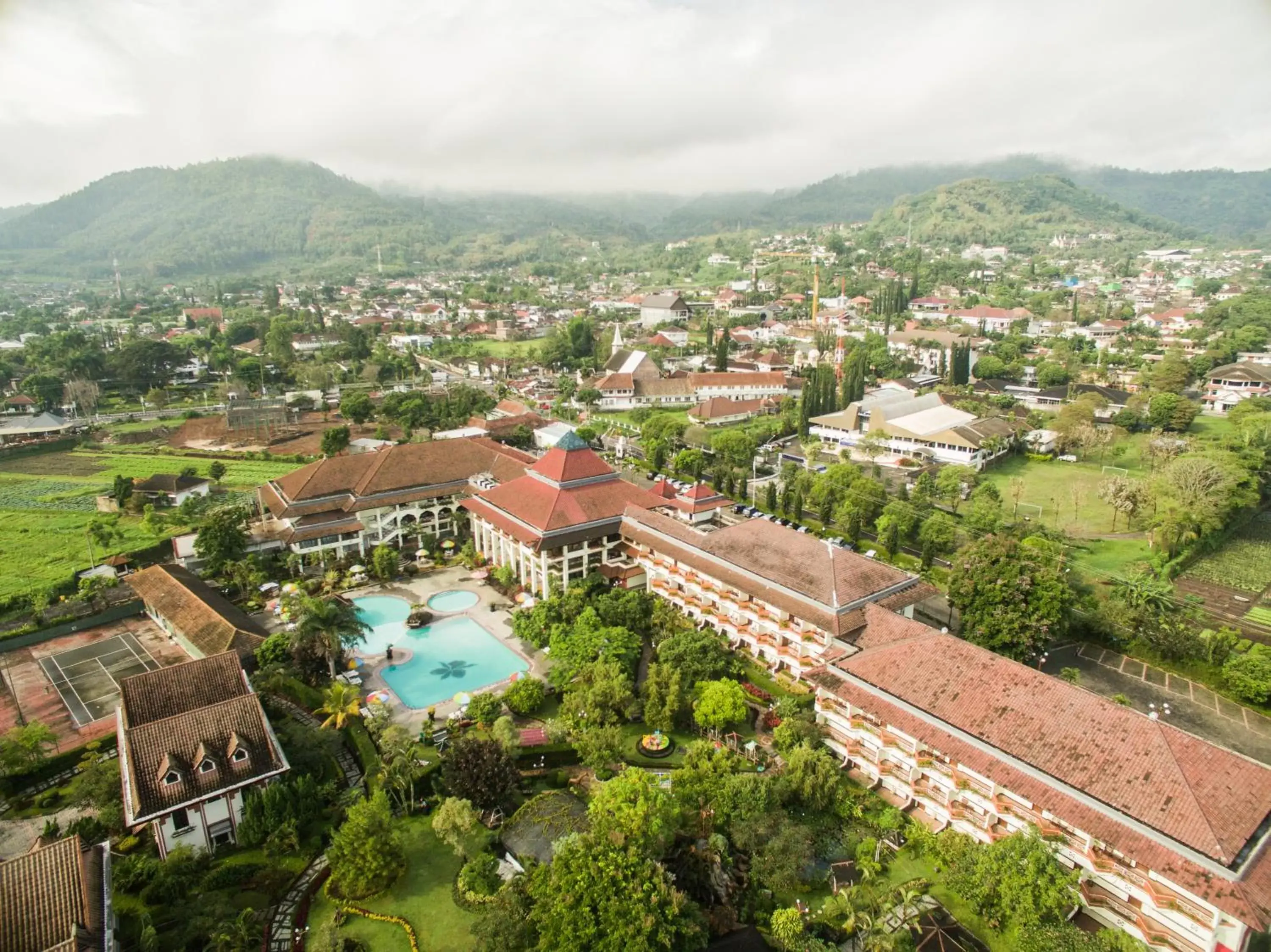 Swimming pool, Bird's-eye View in Royal Orchids Garden Hotel & Condominium