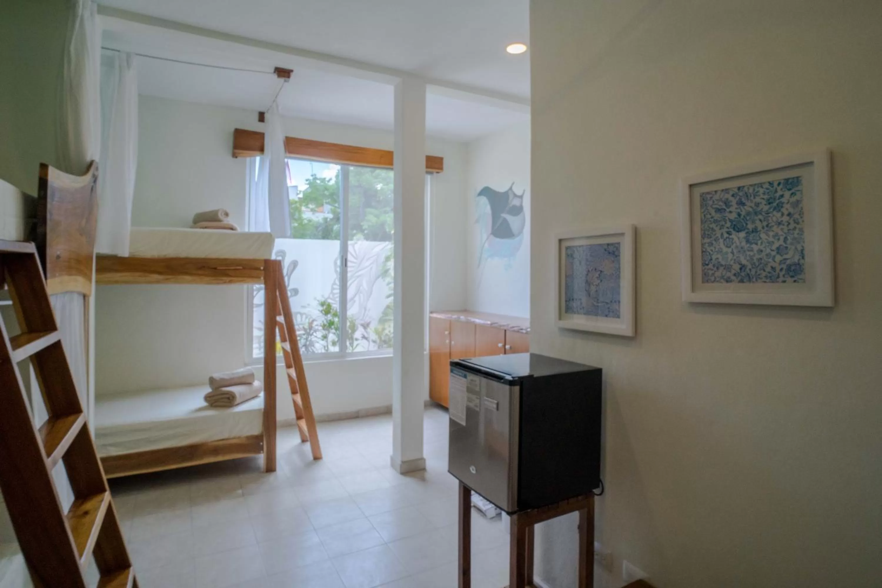 bunk bed in La Palmita Budget Boutique Hotel