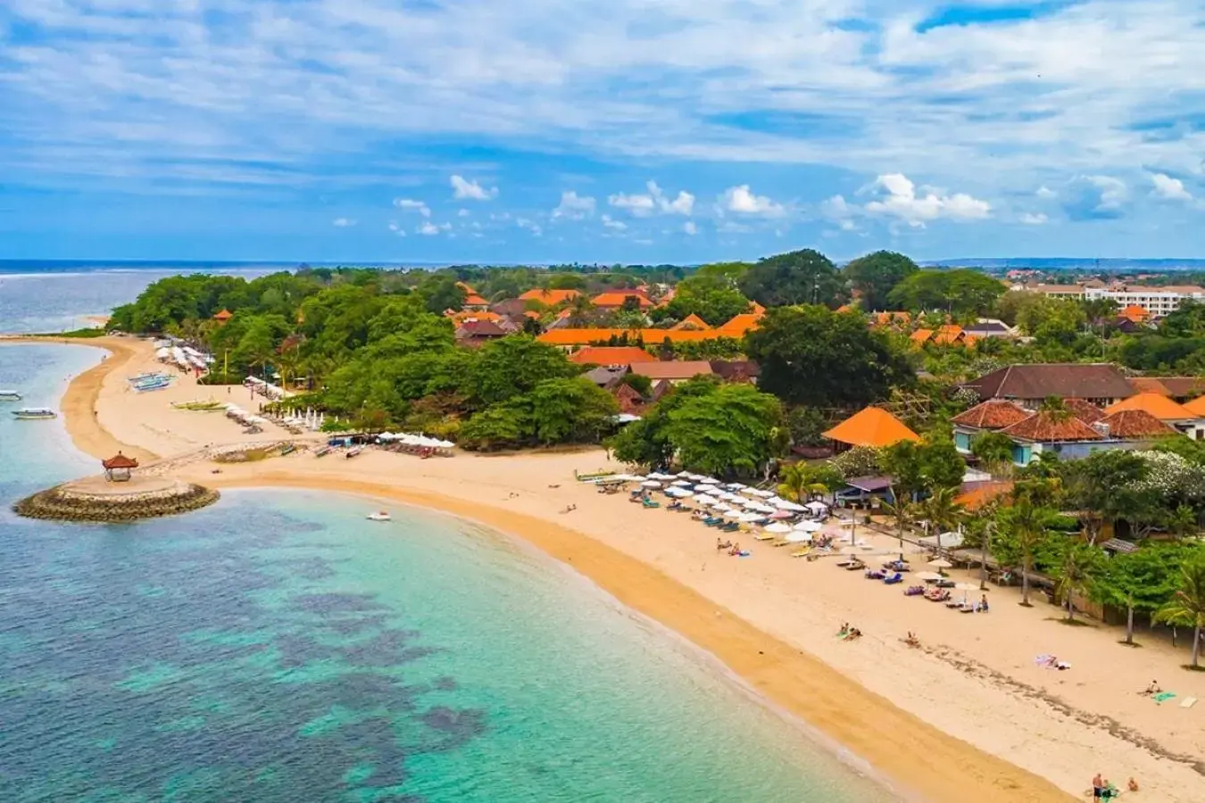 Natural landscape, Bird's-eye View in Hotel Segara Agung