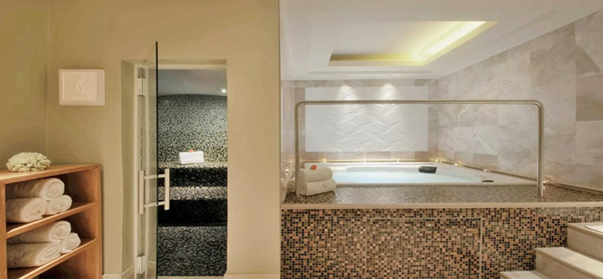 Hot Tub, Bathroom in Taj Executive Suites, Private Residence