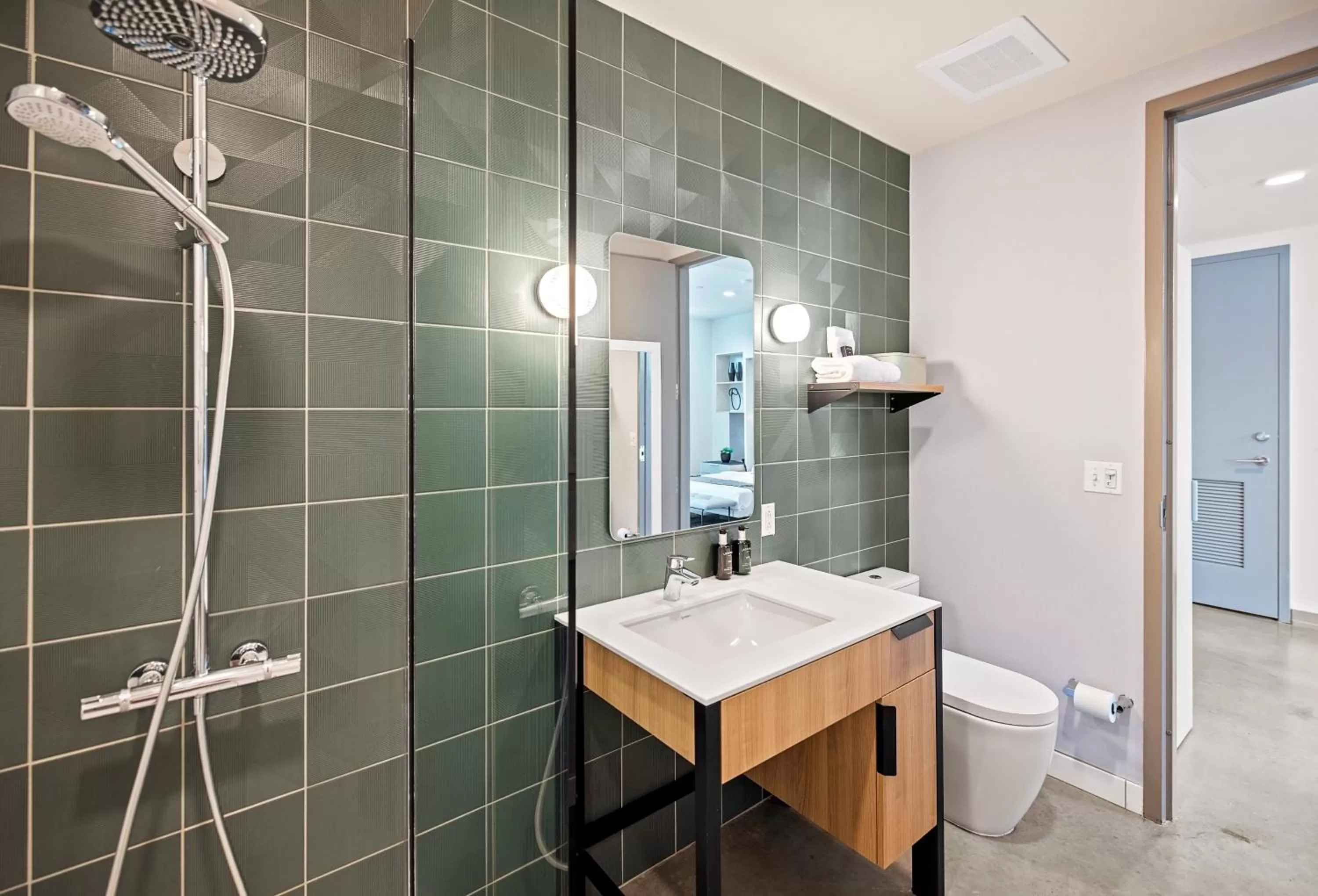 Bathroom in Placemakr Wedgewood-Houston - South Nashville