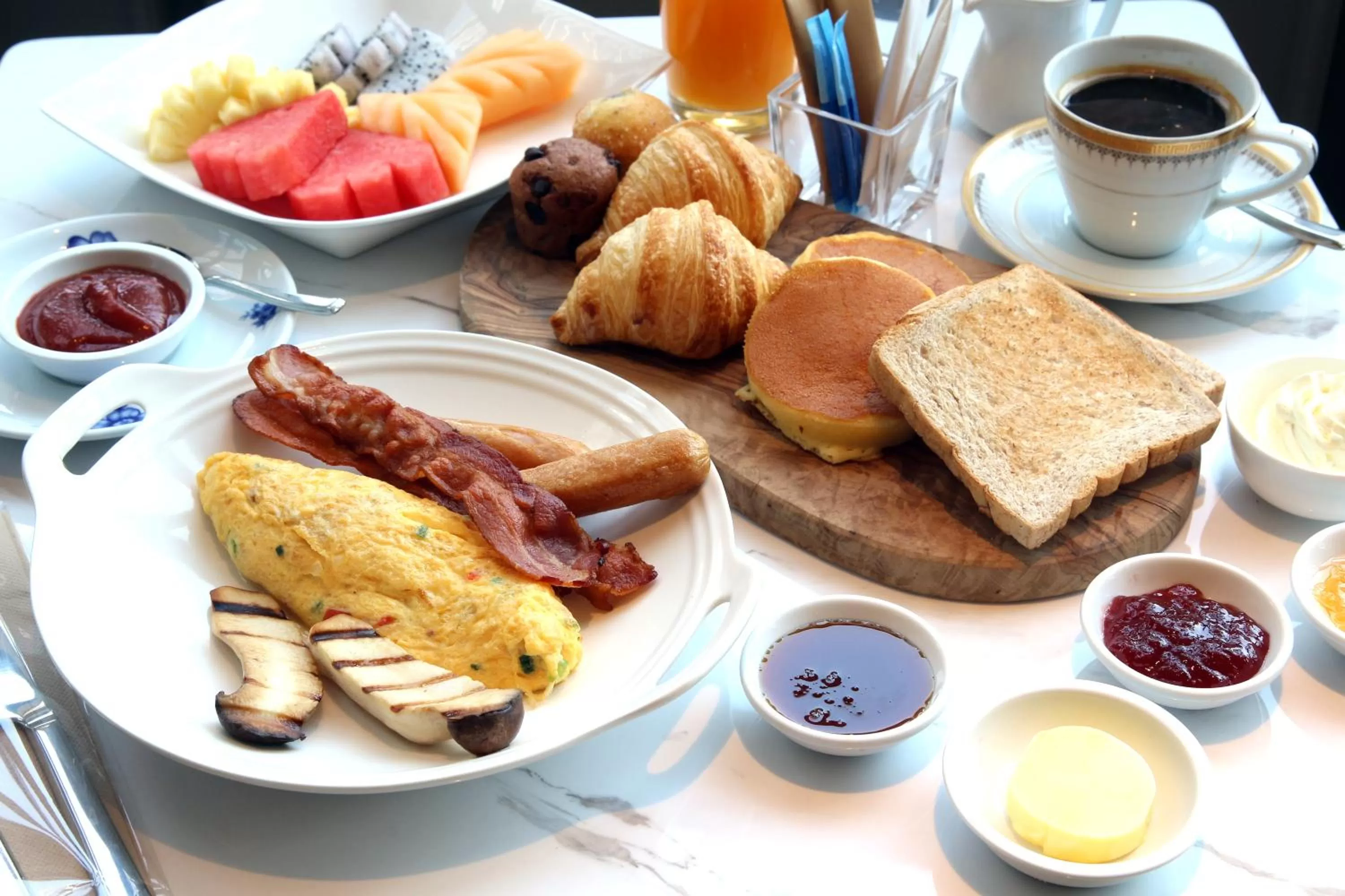 Breakfast in Montien Hotel Surawong Bangkok