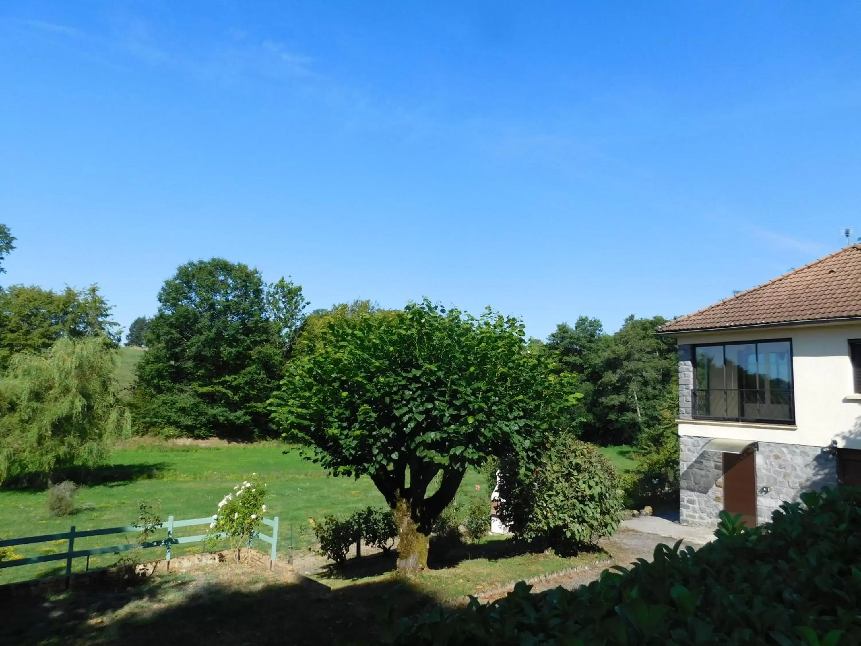 Garden view in Du coq à l'âme