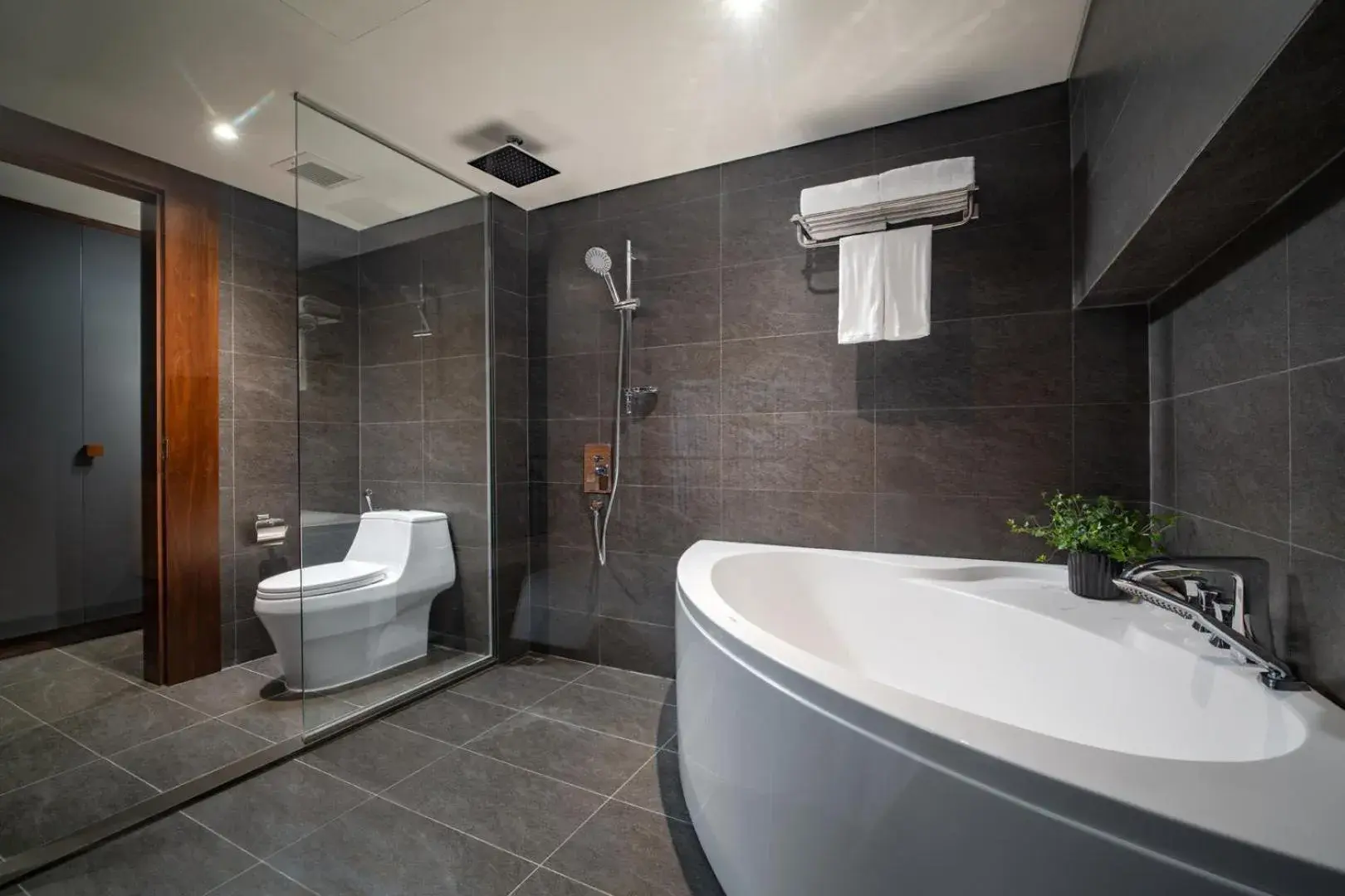 Bathroom in PentStudio West Lake Hanoi