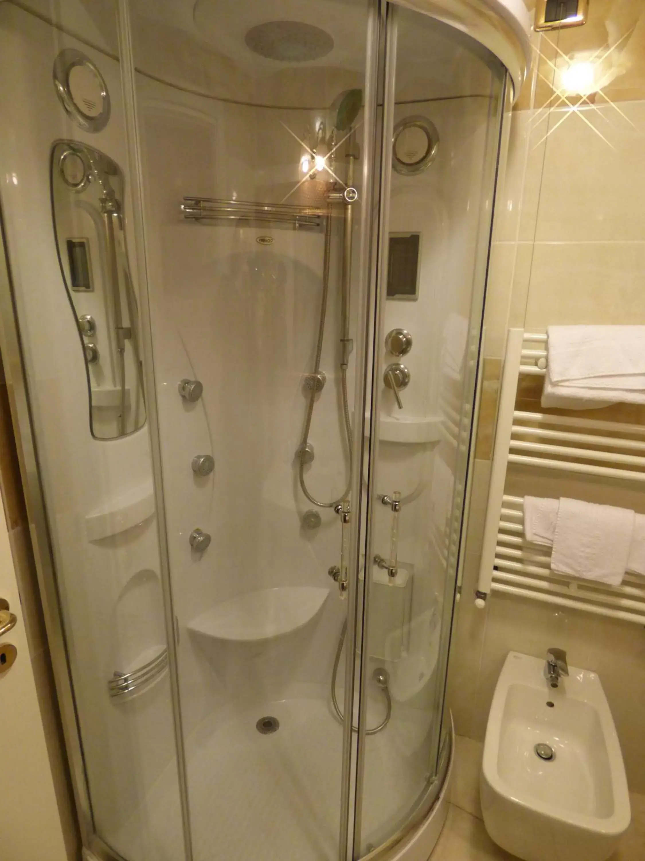 Shower, Bathroom in Hotel Diplomat Palace