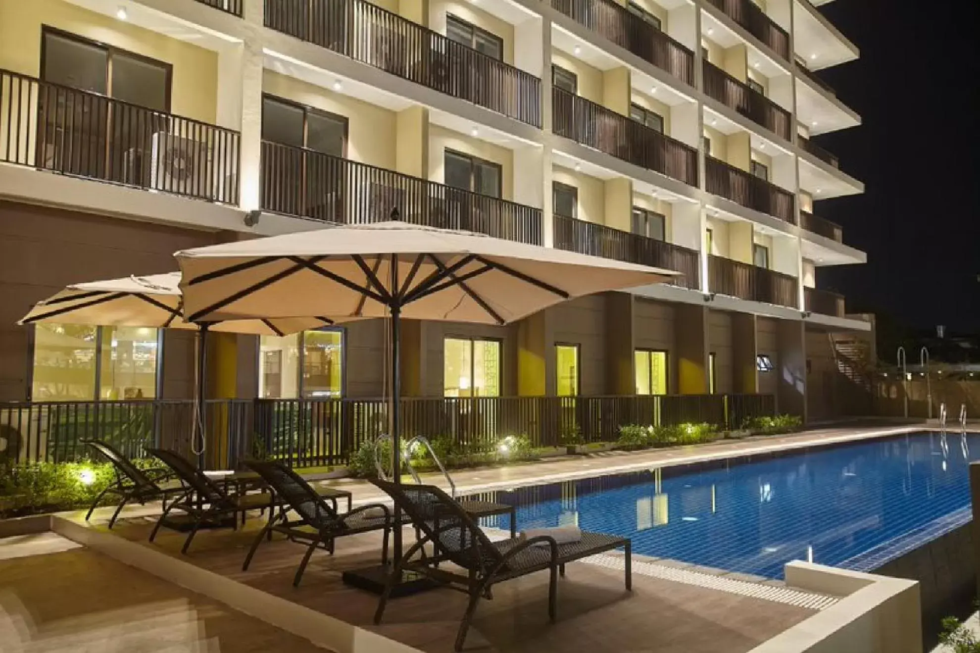 Night, Swimming Pool in Quest Hotel Tagaytay