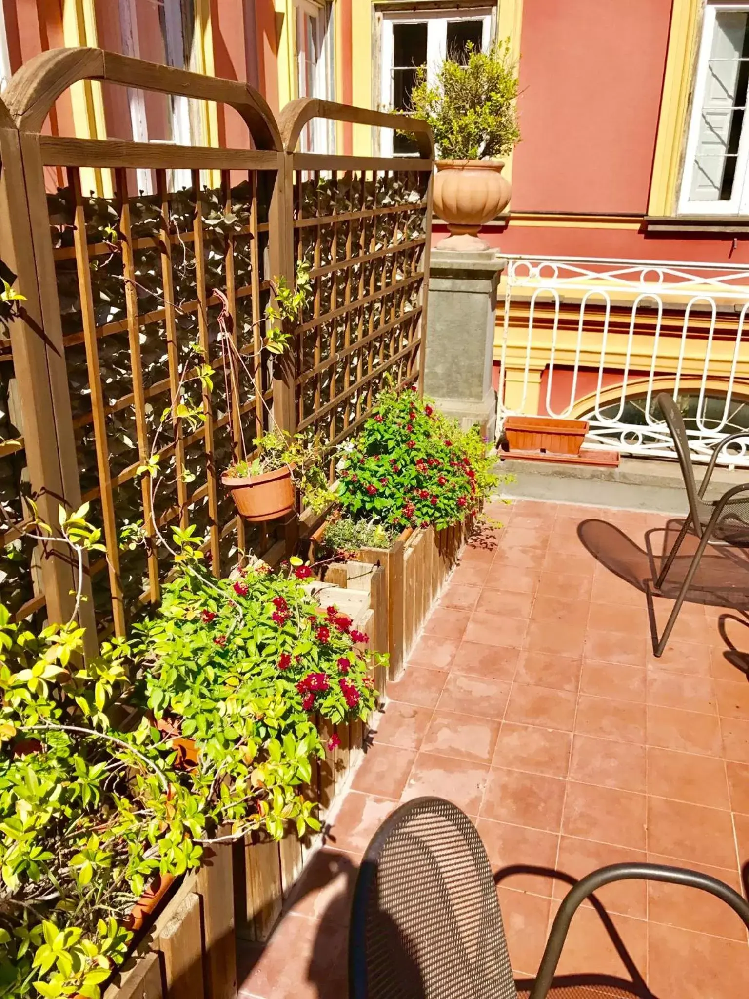 Balcony/Terrace in The Secret Garden Relais