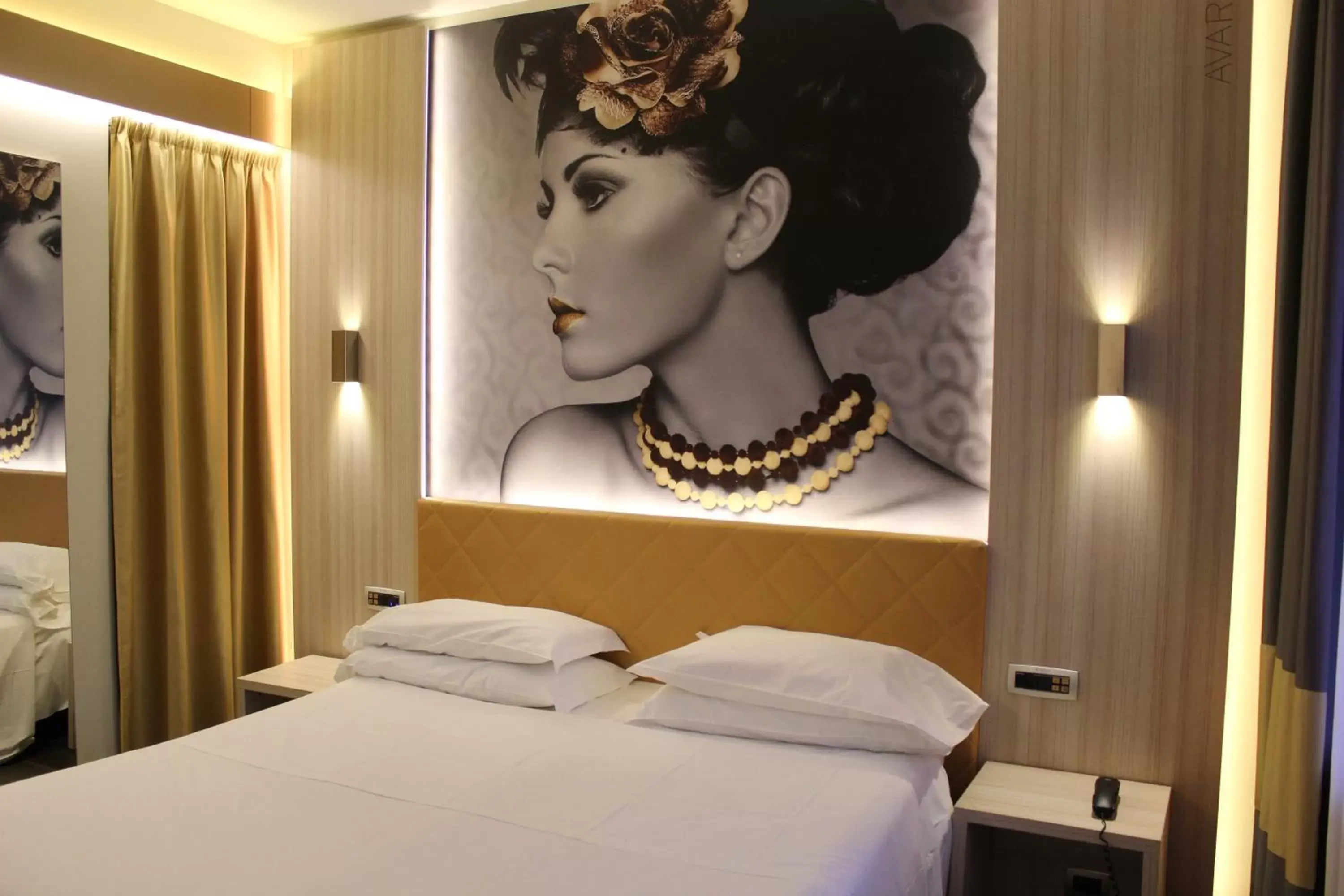 Bed in Hotel Camelia