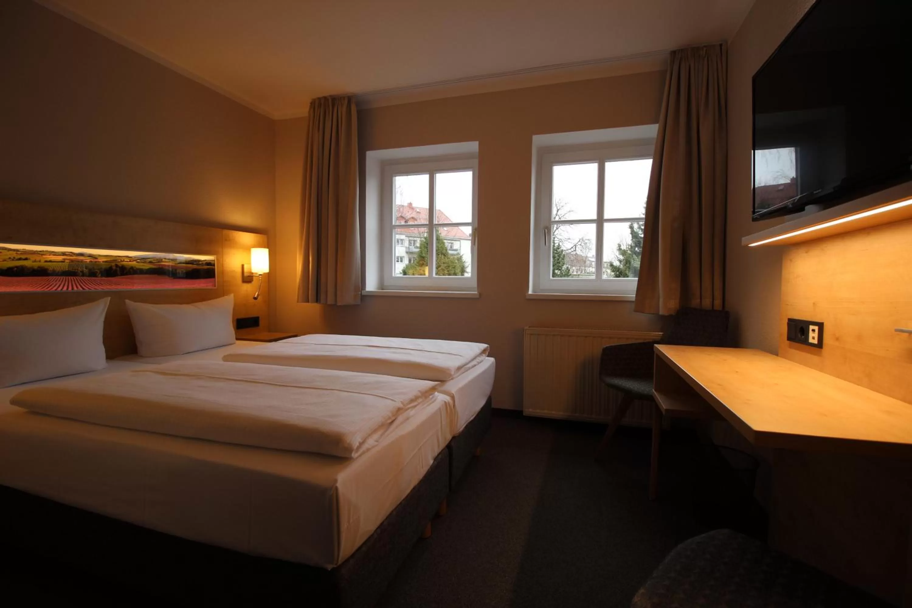 Photo of the whole room, Bed in Hotel Maucksches Gut