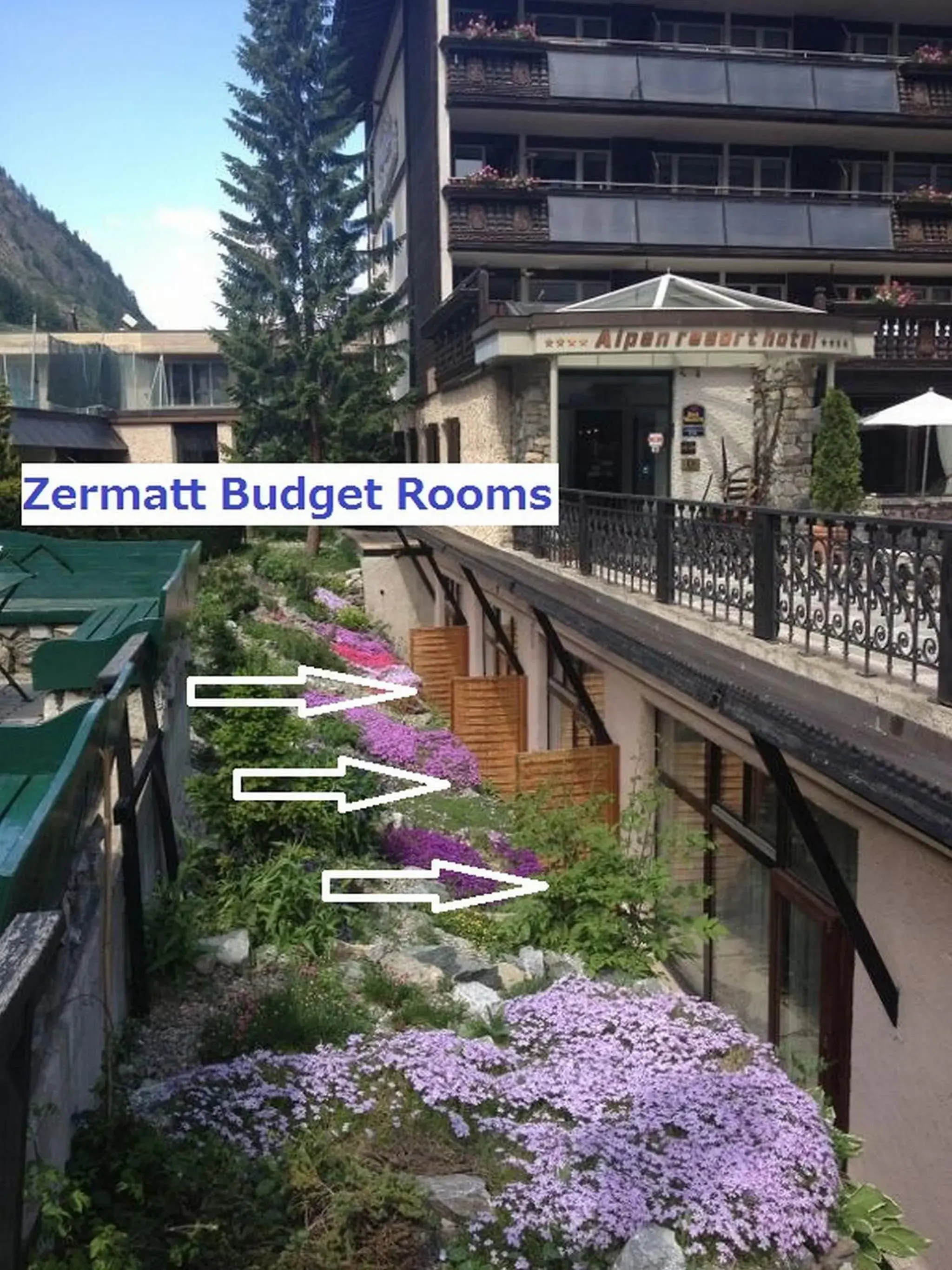 Facade/entrance in Zermatt Budget Rooms