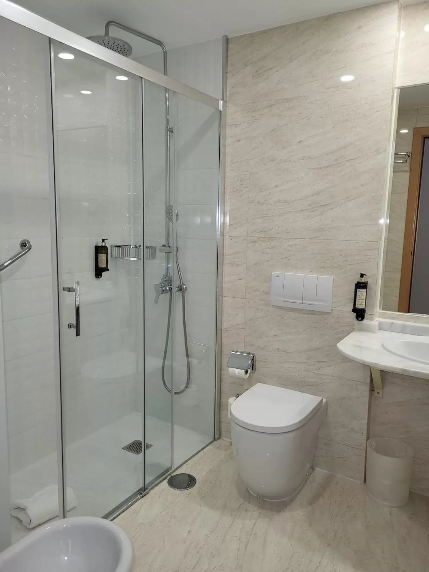 Shower, Bathroom in Hotel Monte Rozas