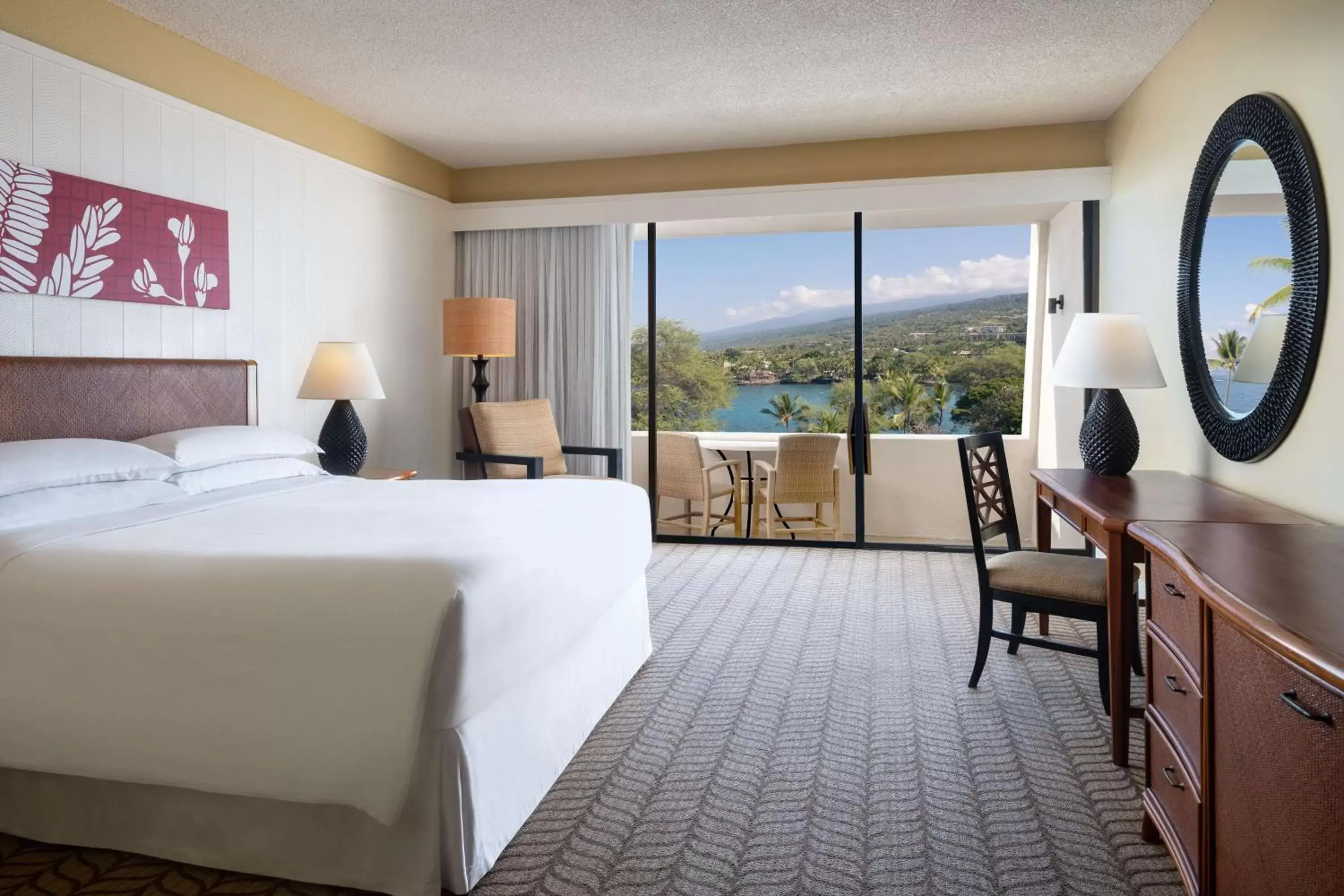 Bedroom in Outrigger Kona Resort and Spa