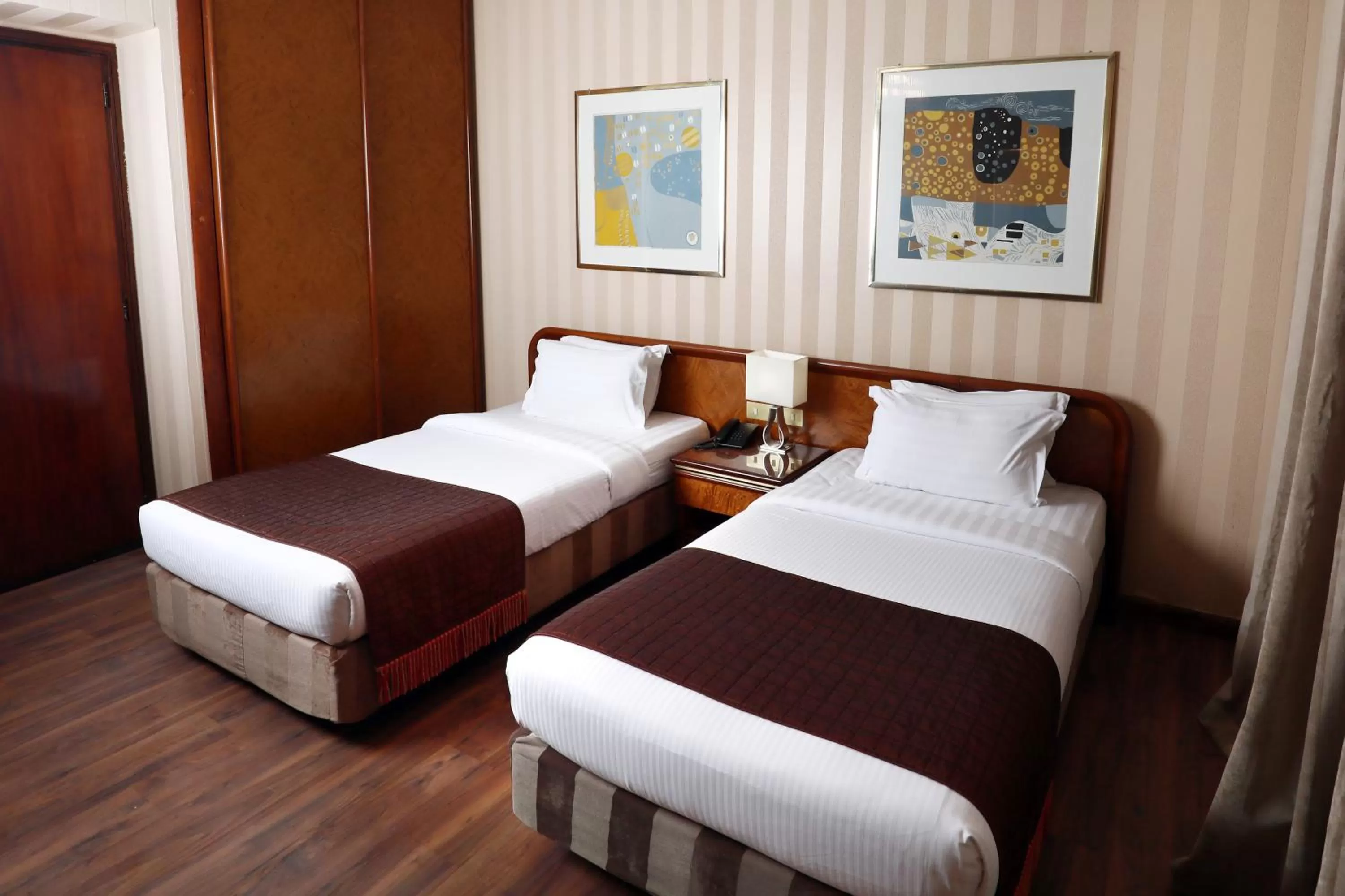 Bed in Hyatt Jeddah Continental Hotel