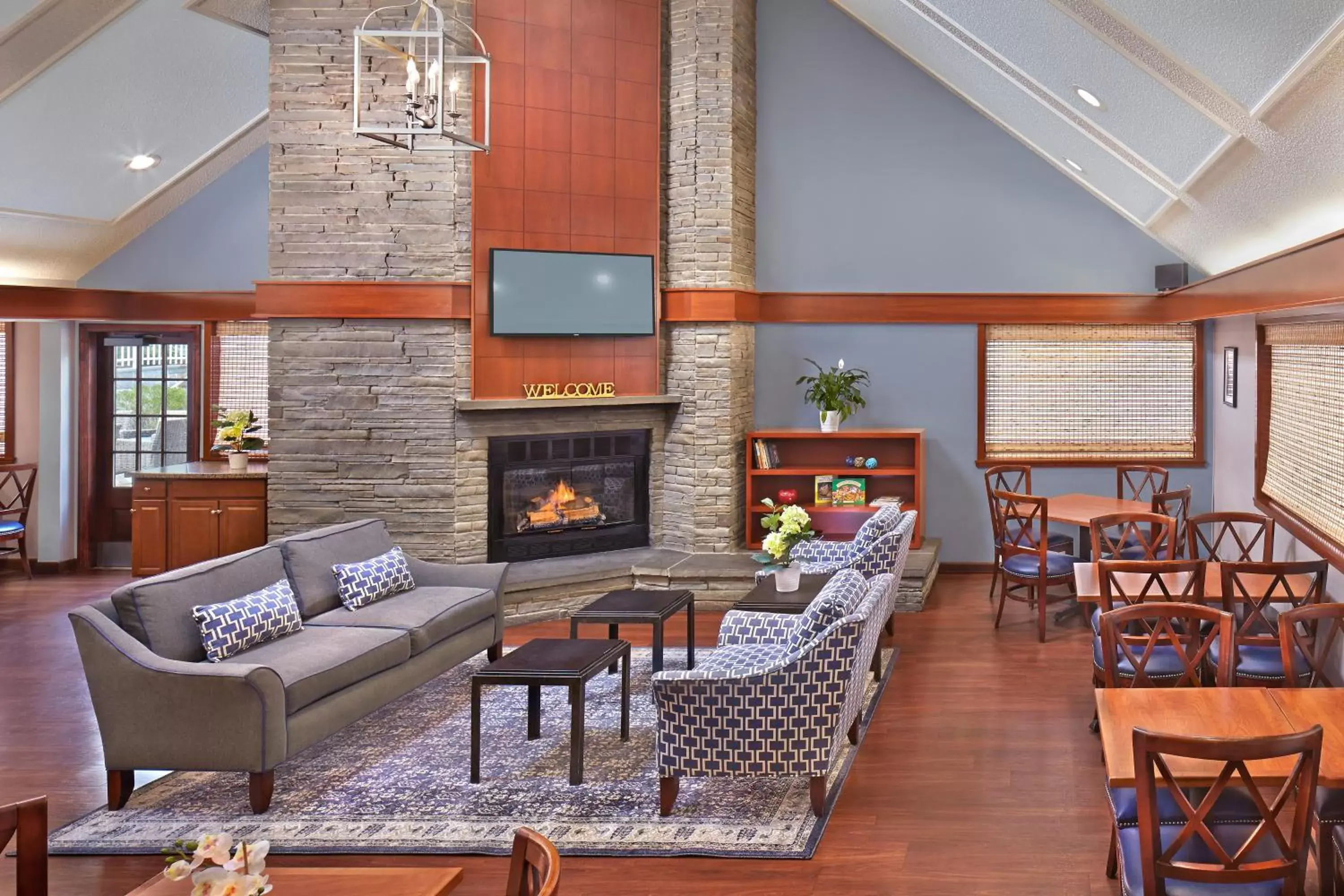 Communal lounge/ TV room in New Haven Village Suites
