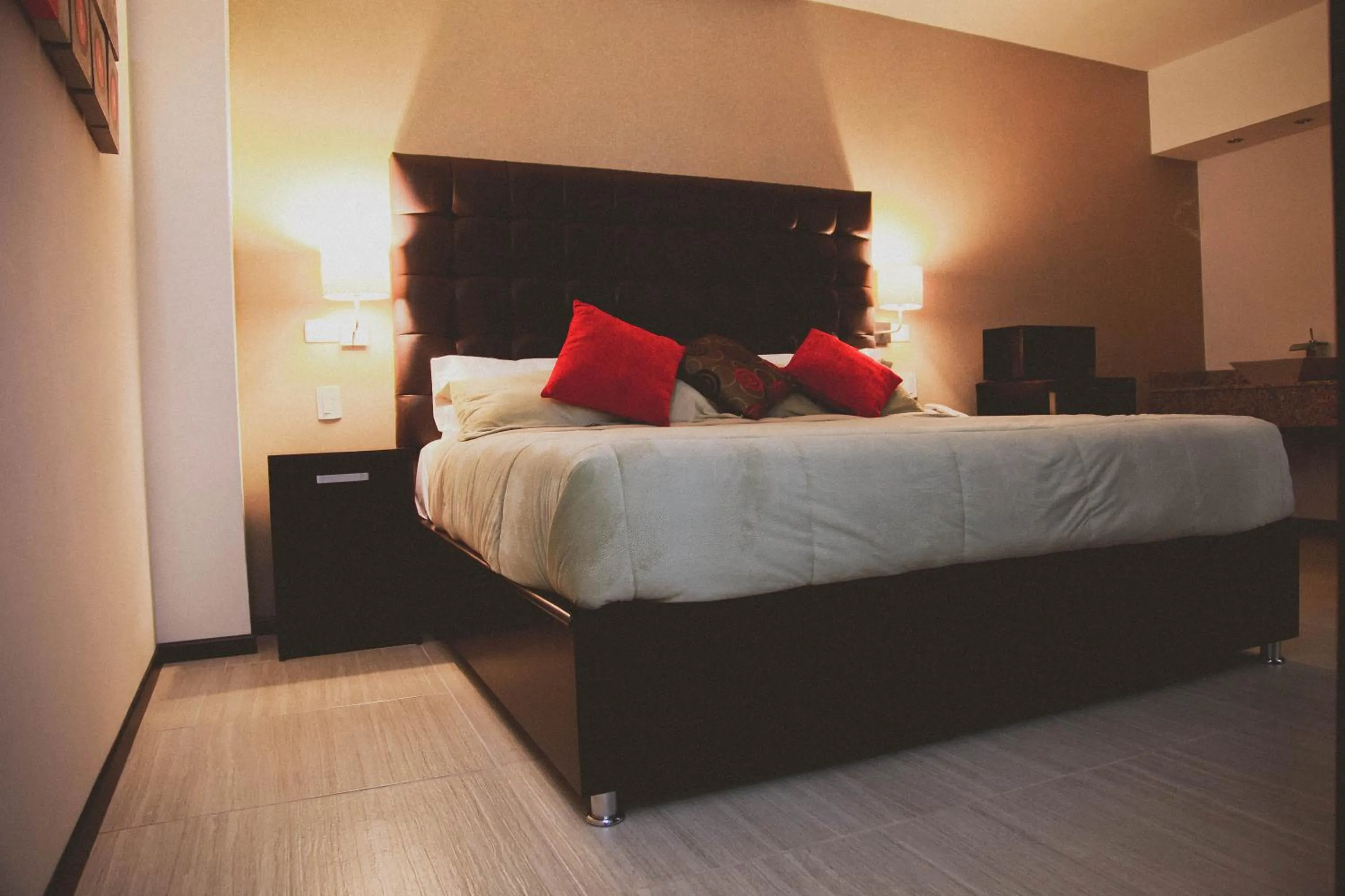 Bed in Hotel Rincon del Cielo