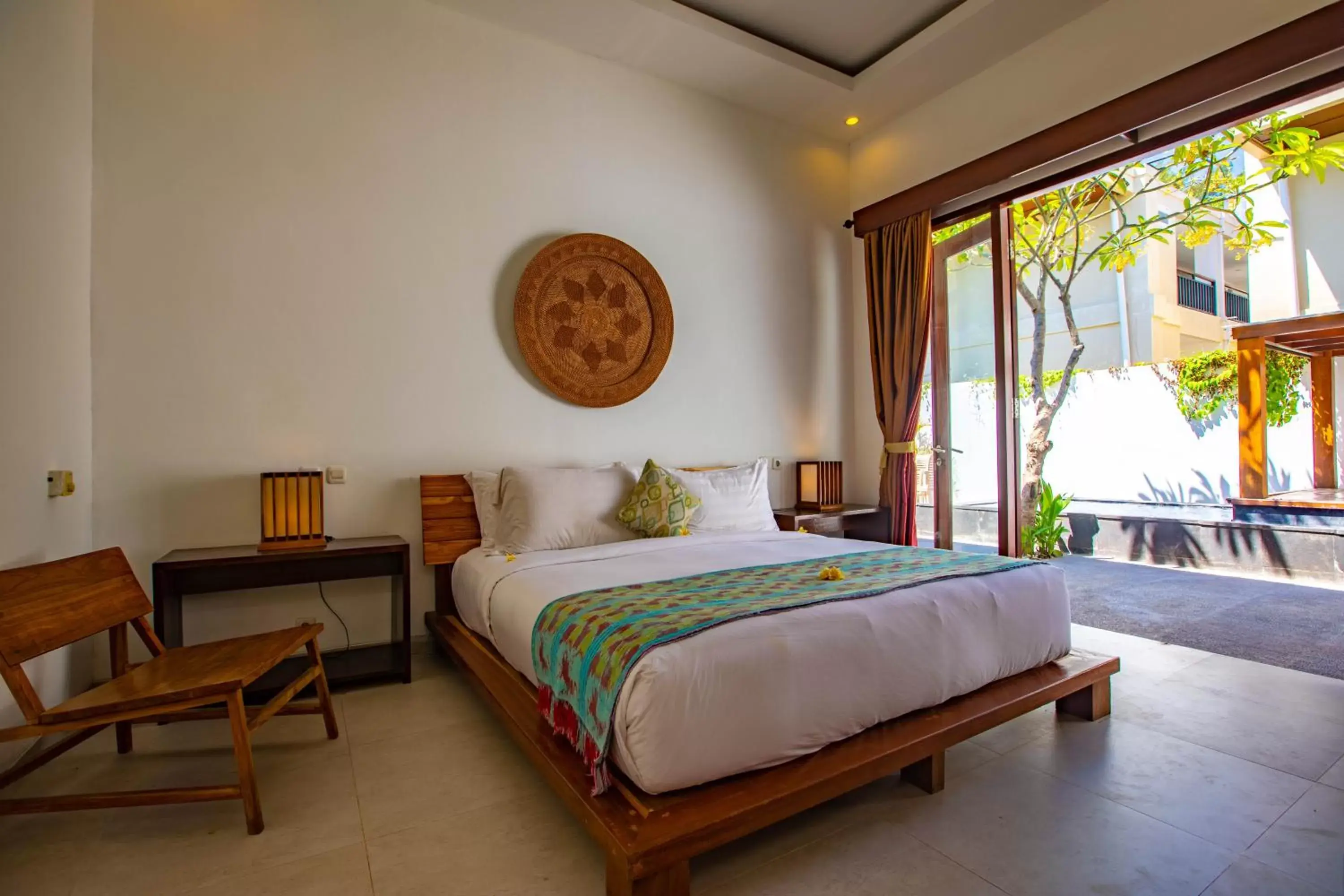 Bed in Gili Sands Hotel & Bar