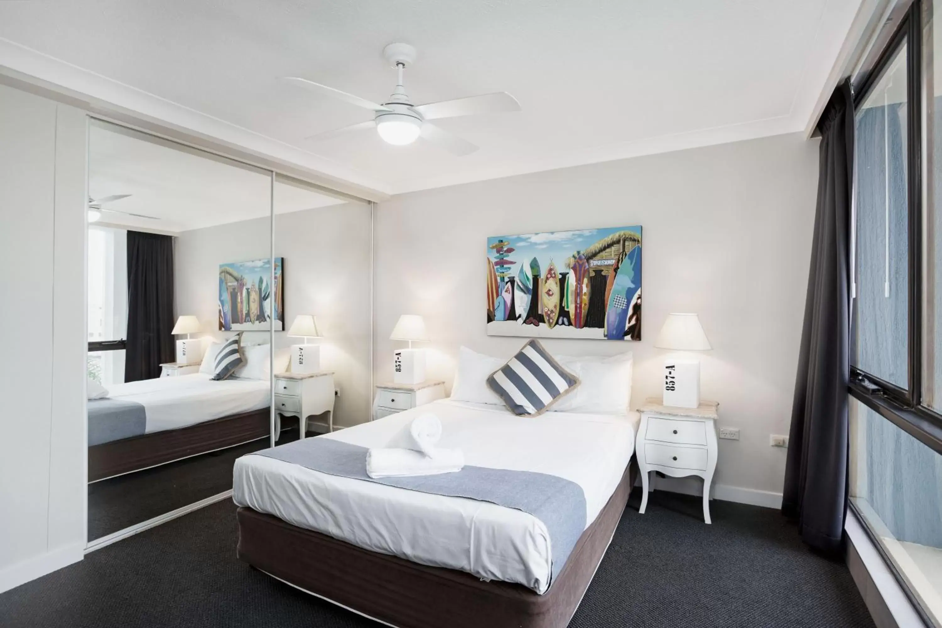 Bed in Aegean Resort Apartments