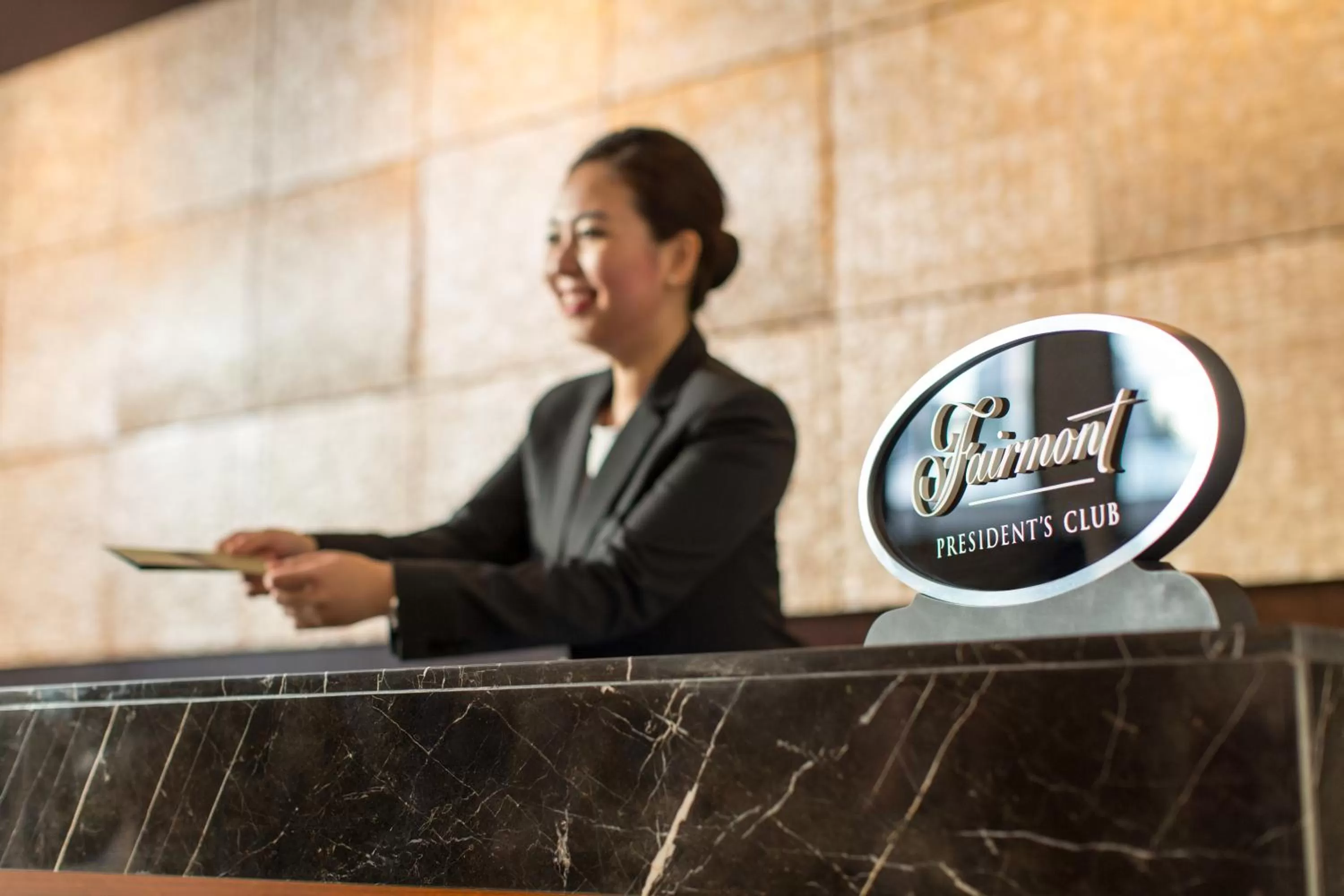 Lobby or reception in Fairmont Jakarta