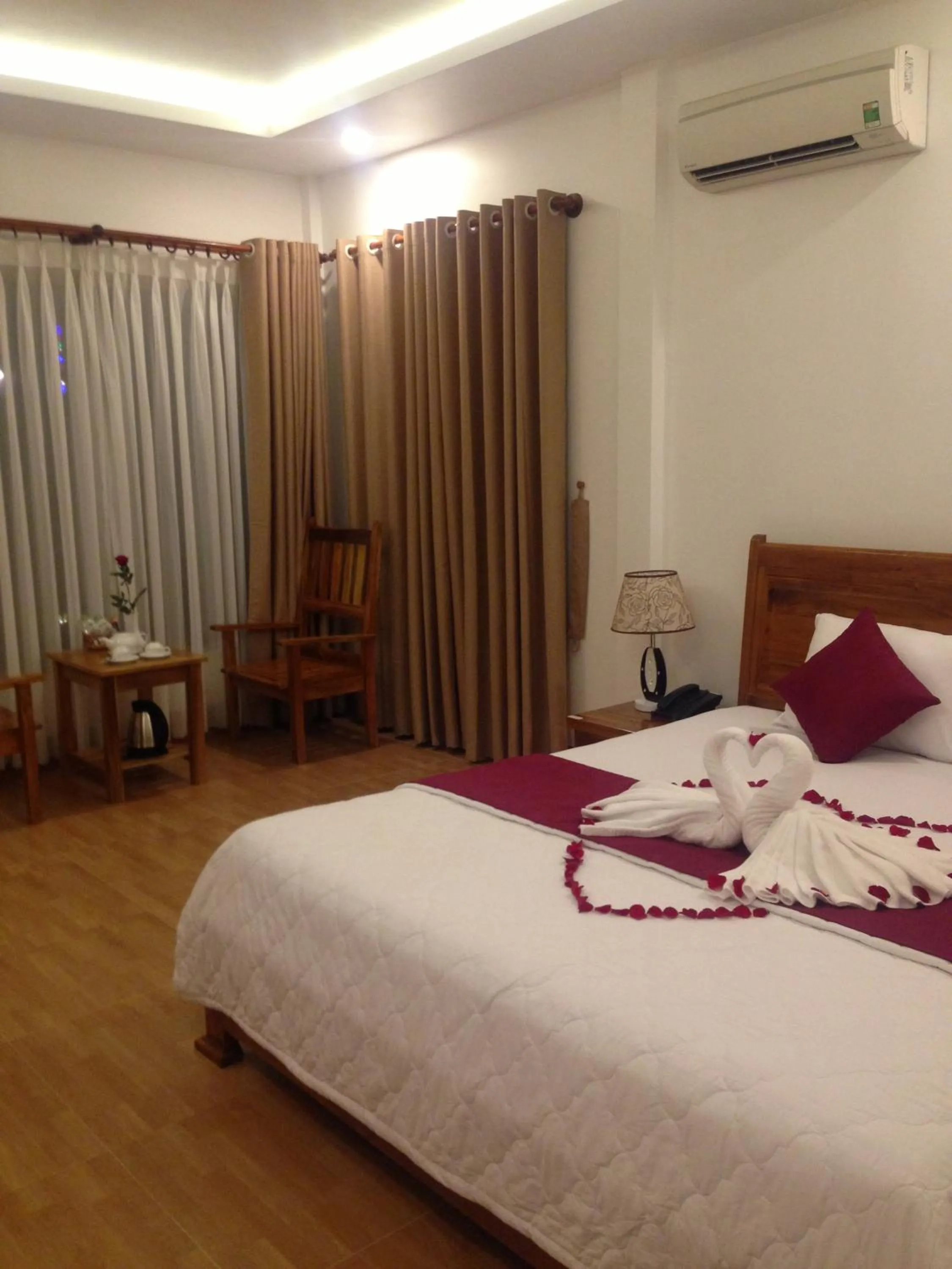 Bed in Ngoc Viet Bungalow